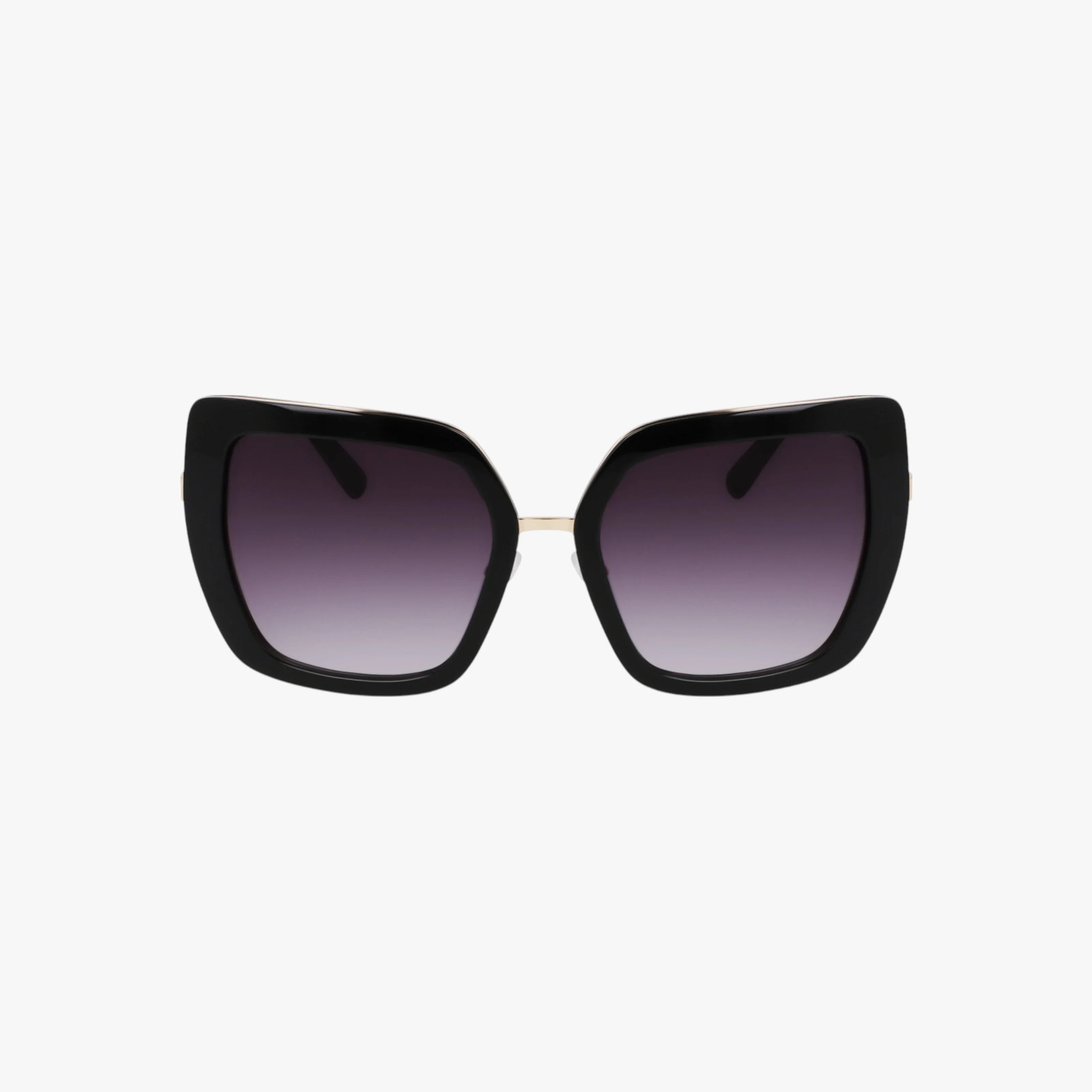 The AK7095 sunglasses feature oversized square black frames with gradient dark lenses, shown on a plain white background—ideal for online shoppers seeking stylish and durable eyewear.