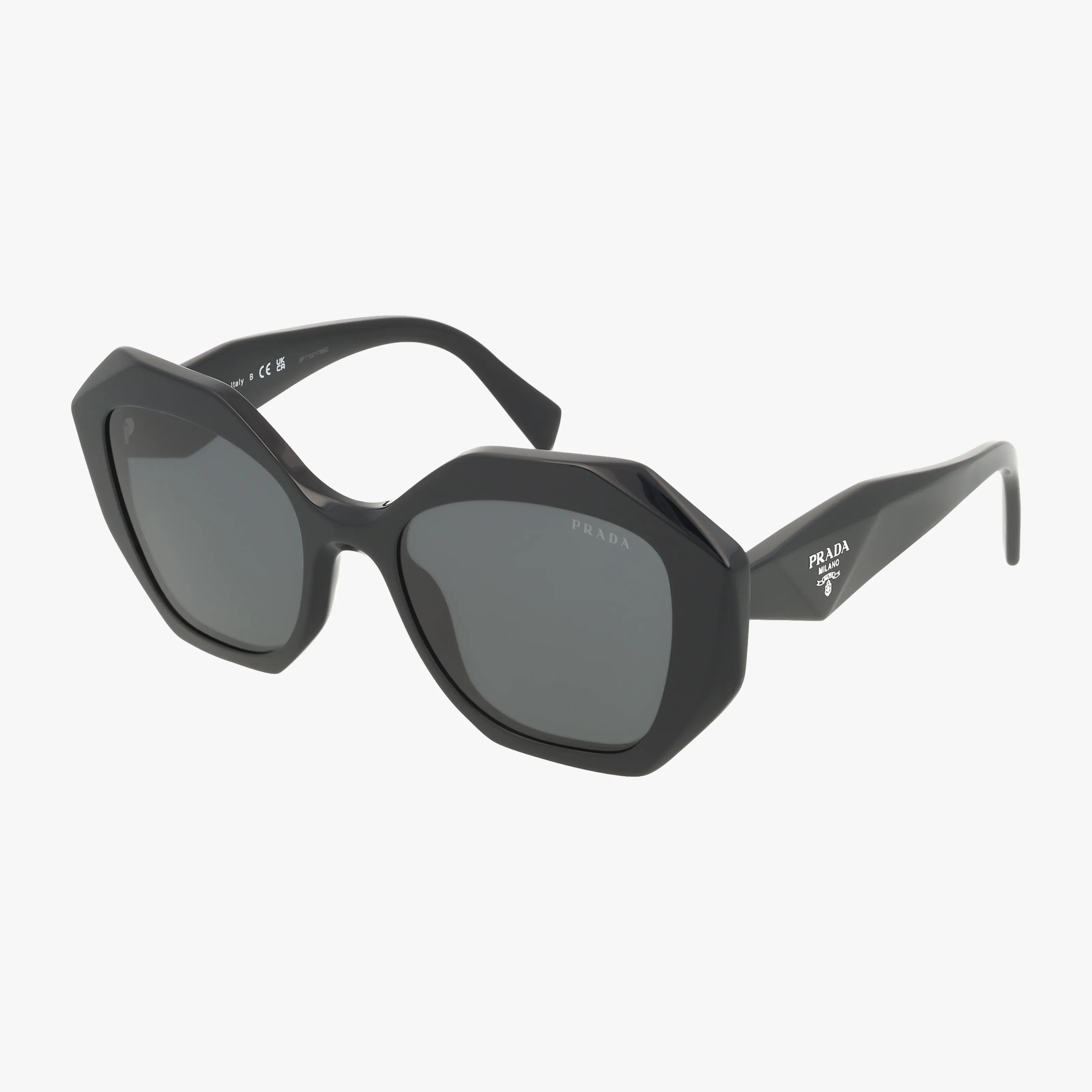 NEW PRADA PR 16WS 1AB5D1 BLACK GREY EYEGLASSES PRADA PR16WS 1AB5D1 Woman model wearing Prada PR16WS 1AB5D1 Sunglasses - YouTube main image 4