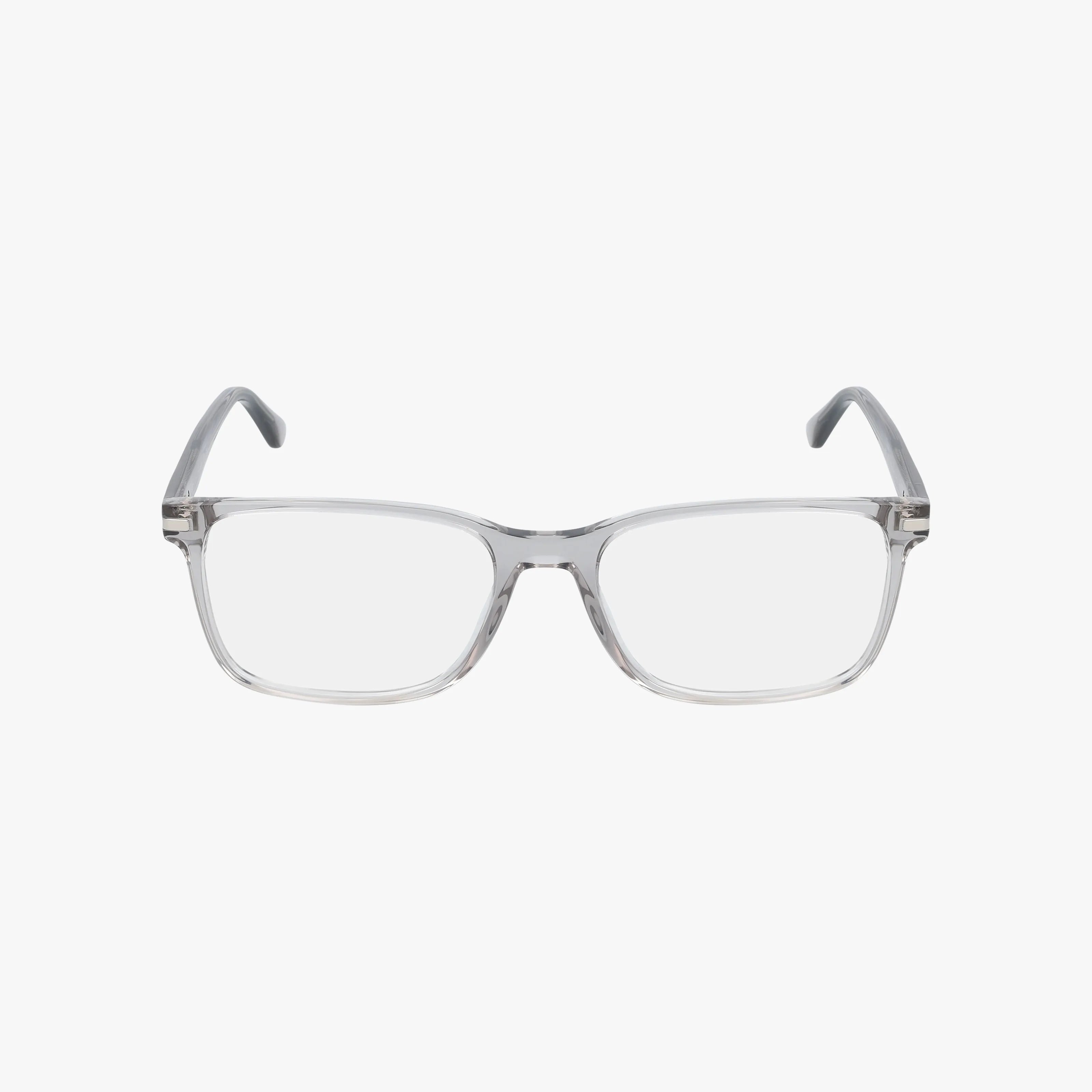 The PR14WV eyeglasses feature a clear rectangular frame with stylish, slightly curved arms, shown facing forward against a plain white background.