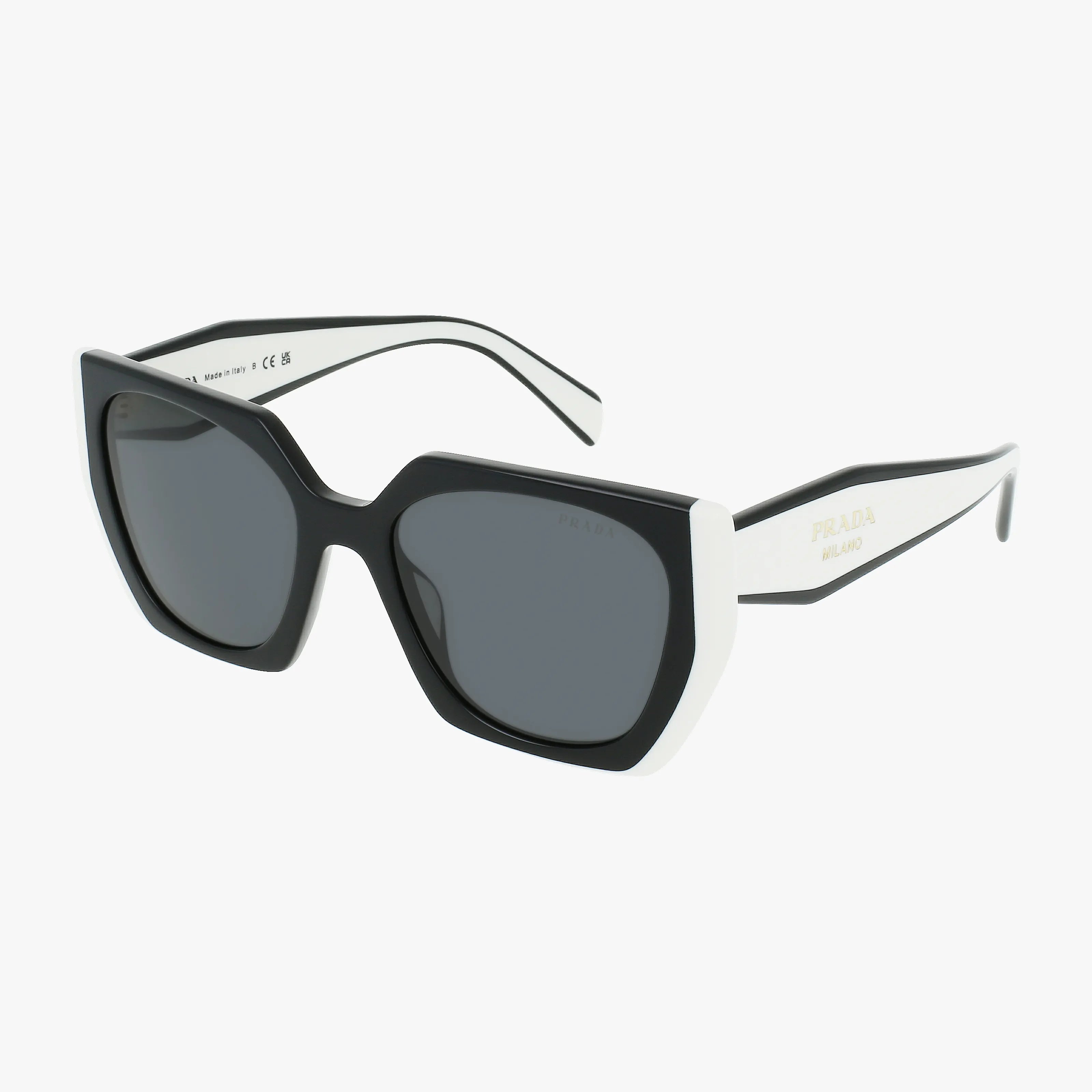 PRADA Black Cat-Eye Sunglasses with Gradient Lenses Prada Spr 23z-f Sunglasses With Grey Gradient Lenses  main image 2