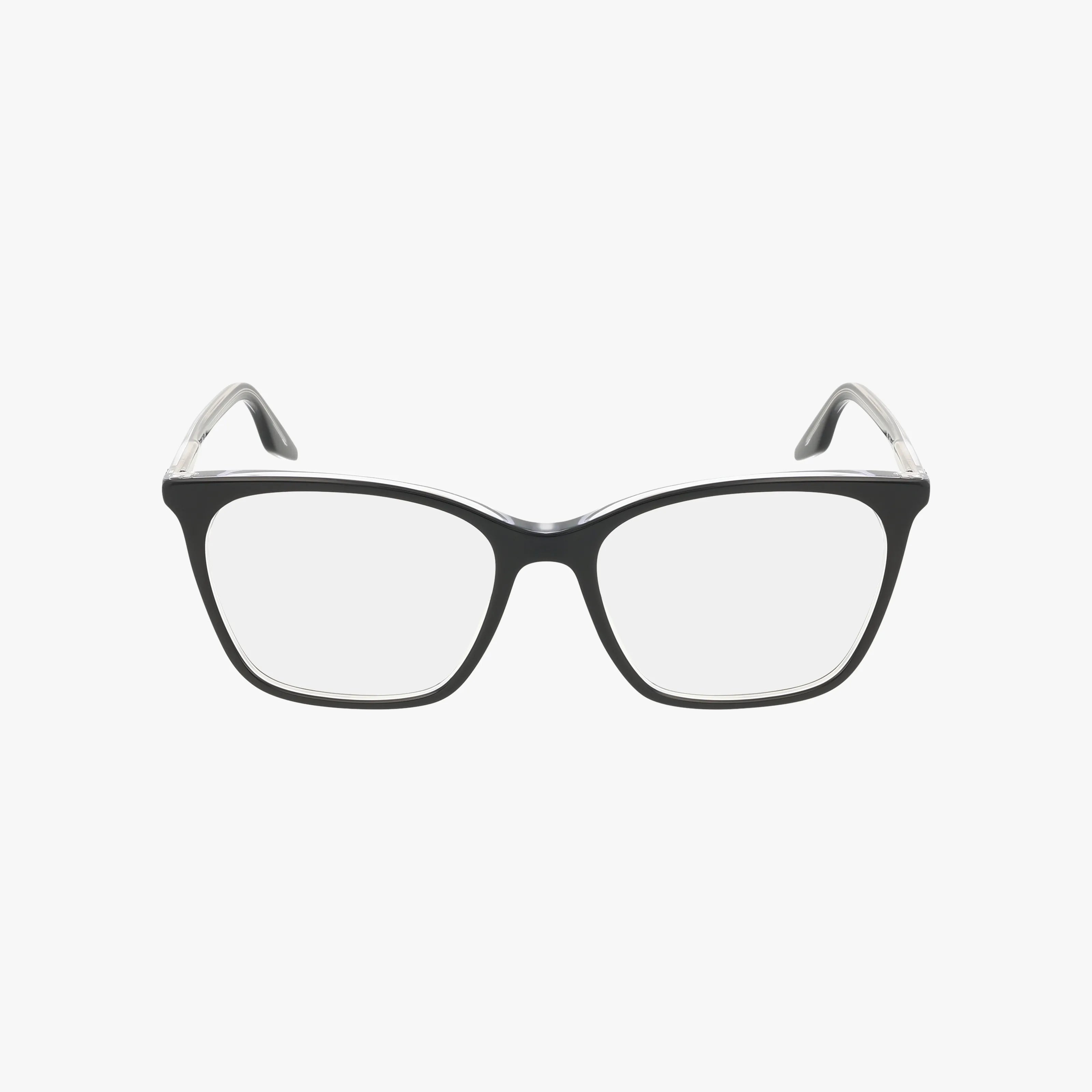 The RX5422 is a pair of black rectangular eyeglasses with a luxurious frame and clear lenses, shown front-facing on a white background.