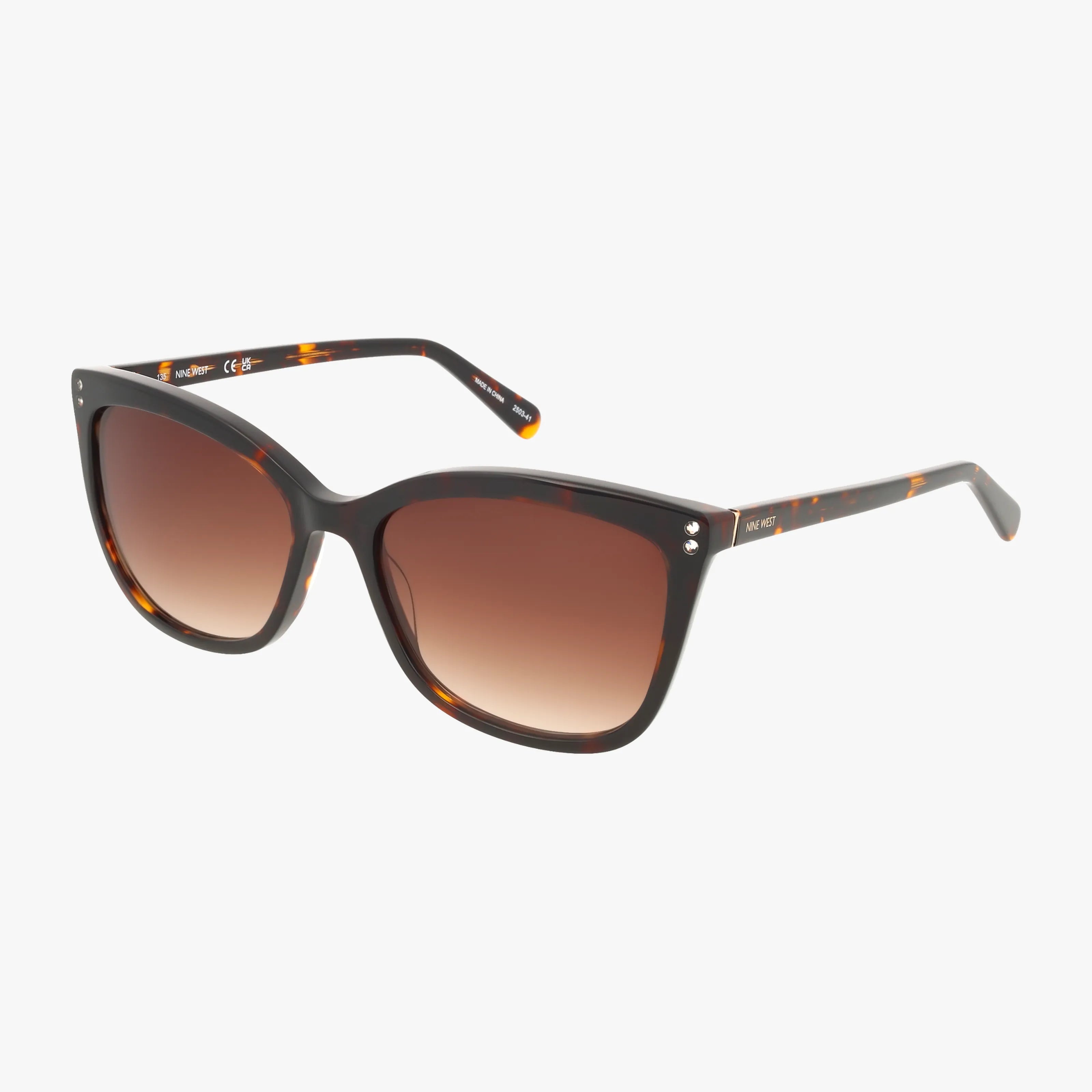 Nine West Brown Sunglasses Nine West NW638S Sunglasses | FramesDirect.com main image 4