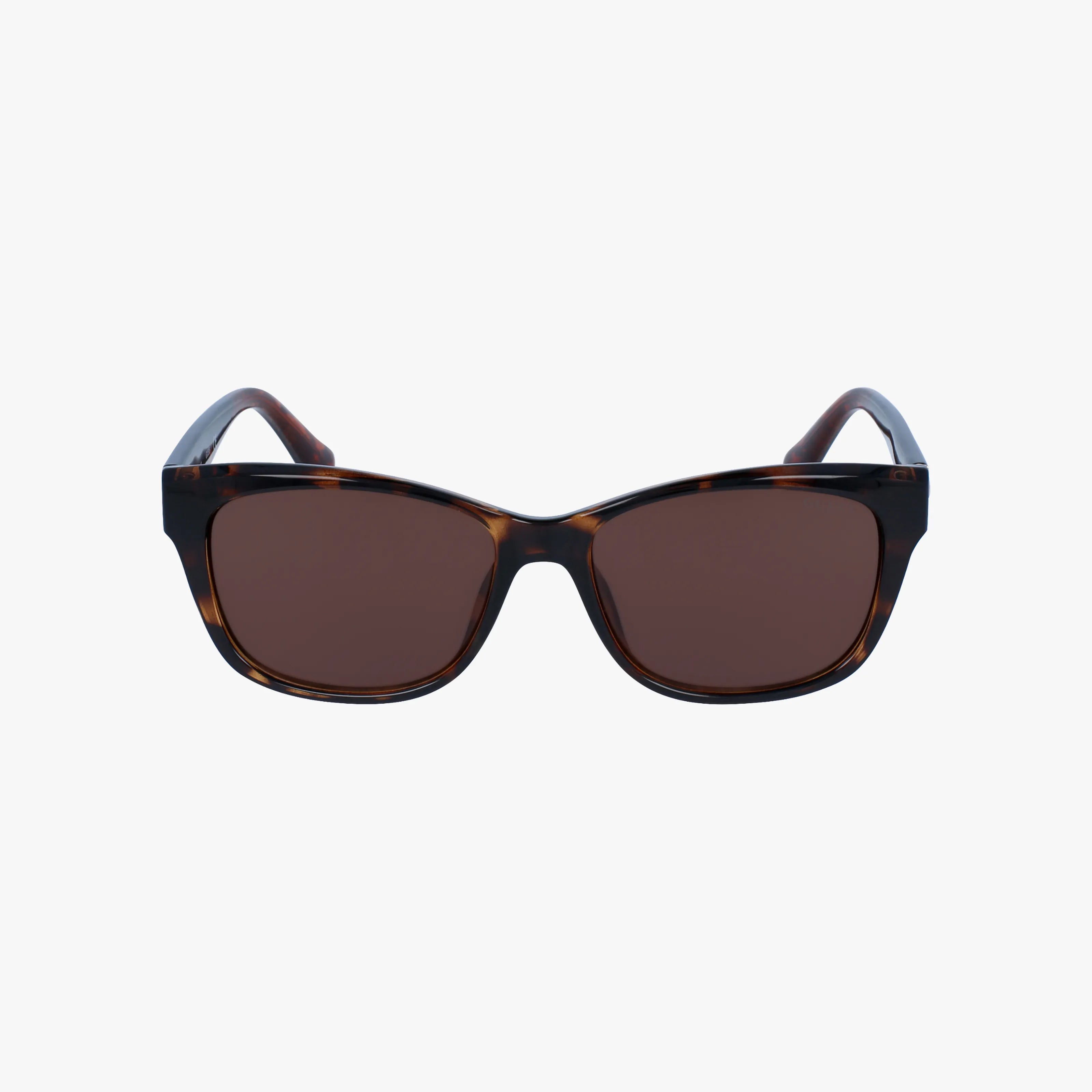 The GU7538S sunglasses feature dark brown lenses and a bold tortoiseshell frame, ideal for fashion-forward wearers, displayed on a plain white background.