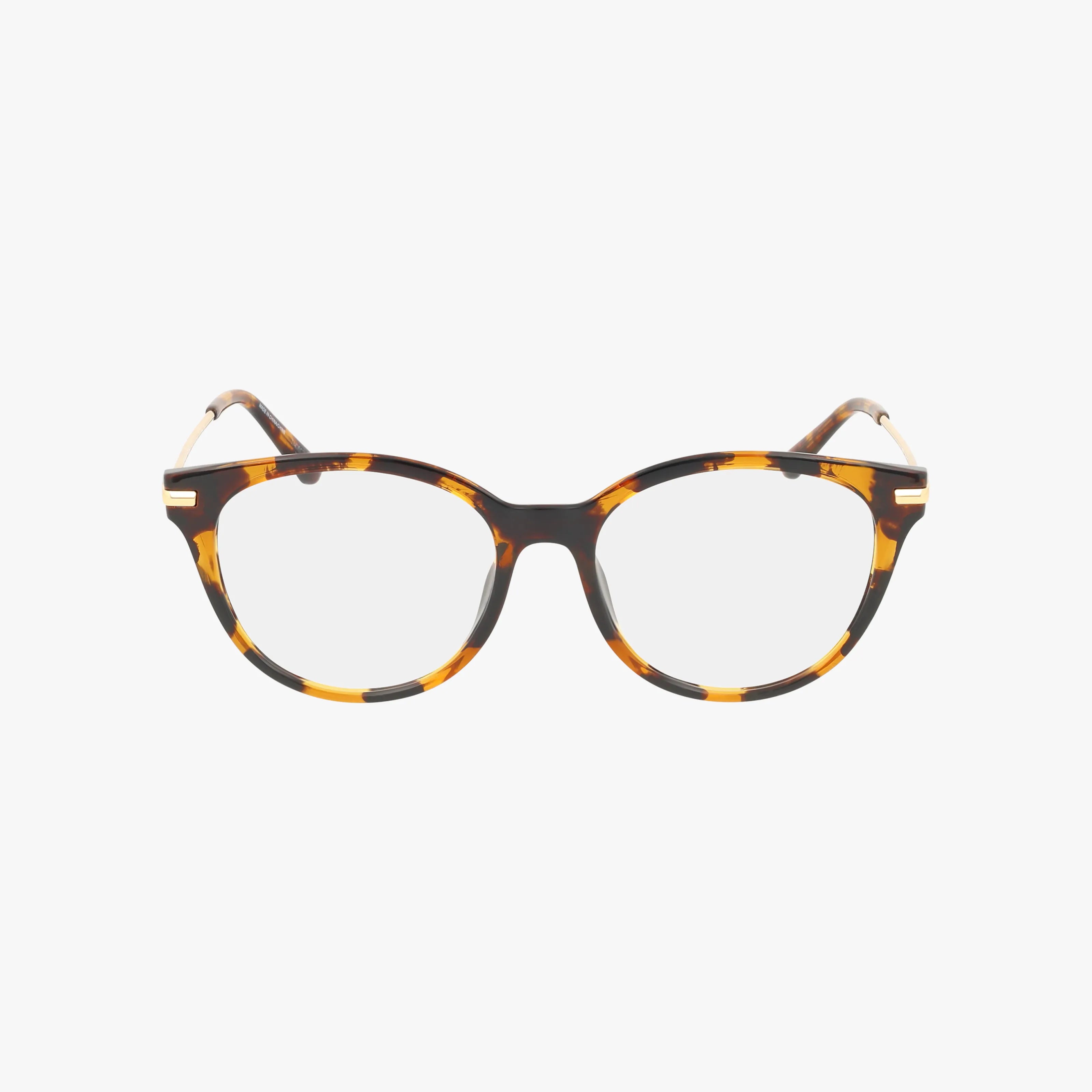 MK4135U eyeglasses feature a unique tortoiseshell-patterned frame with a rounded, slightly cat-eye silhouette, displayed against a plain white background.