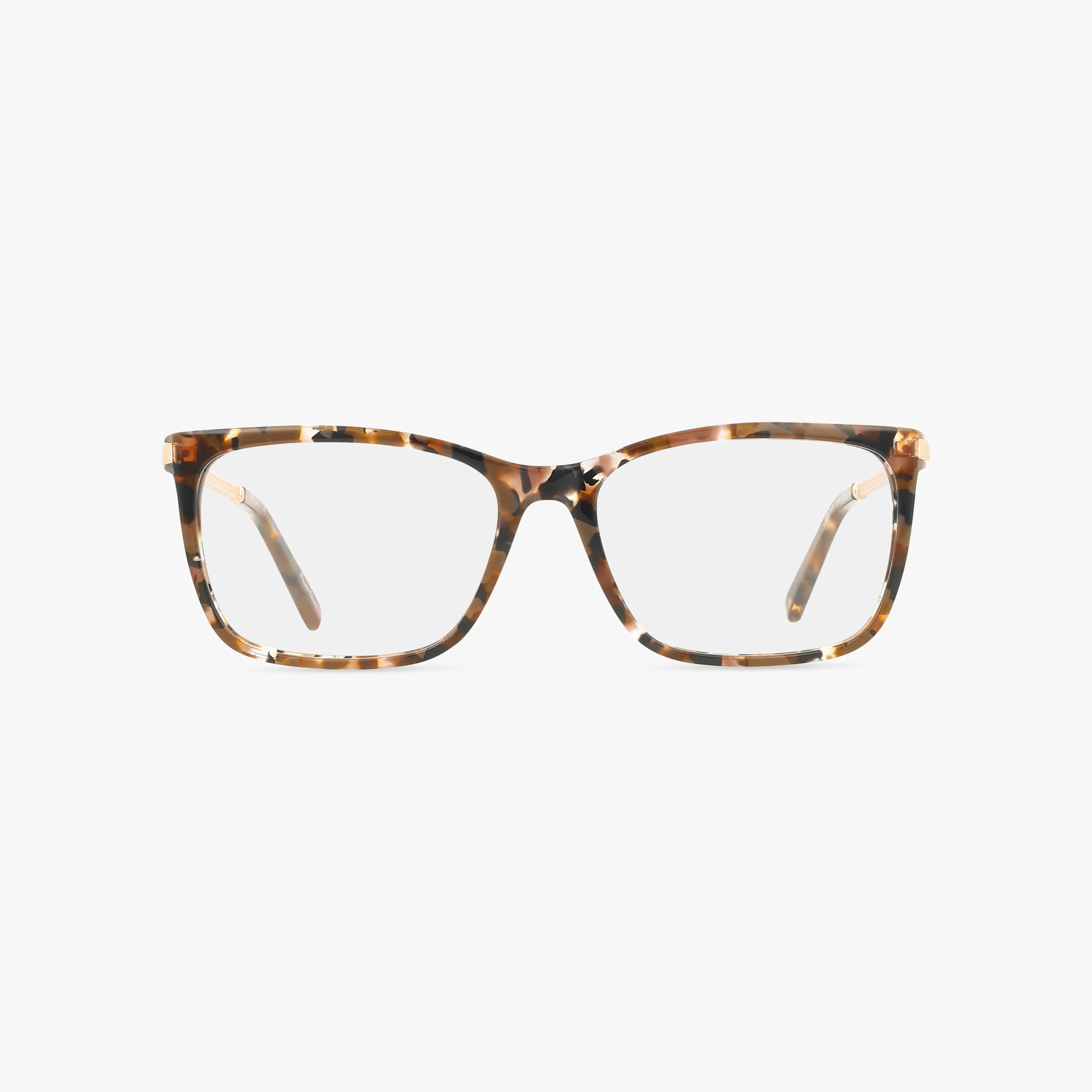 The MIA eyeglasses feature a resilient rectangular frame with a brown tortoiseshell pattern, displayed against a plain white background.