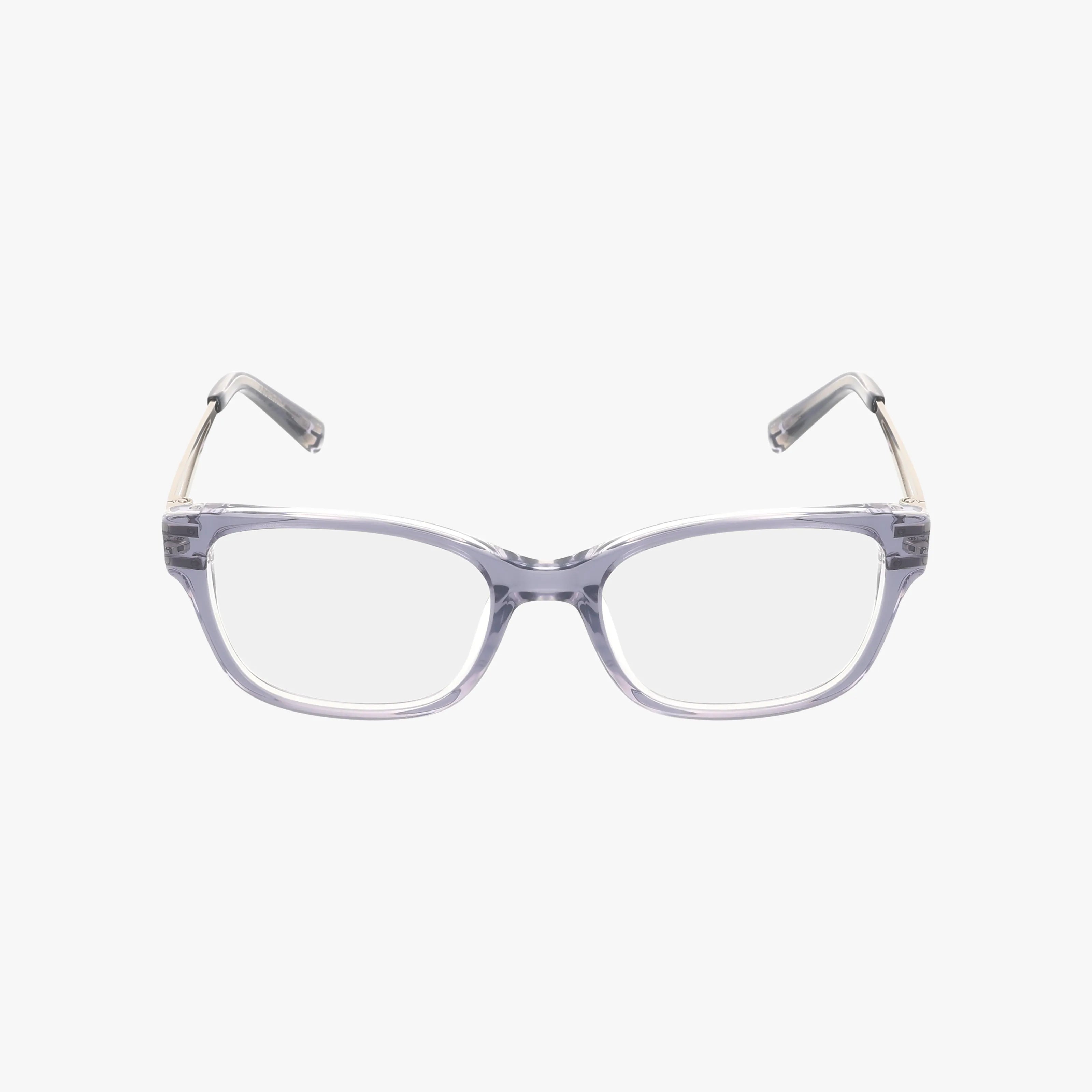 The VJOP250 features clear, rectangular prescription eyeglasses with transparent frames and slightly curved arms, shown front-facing on a plain white background.