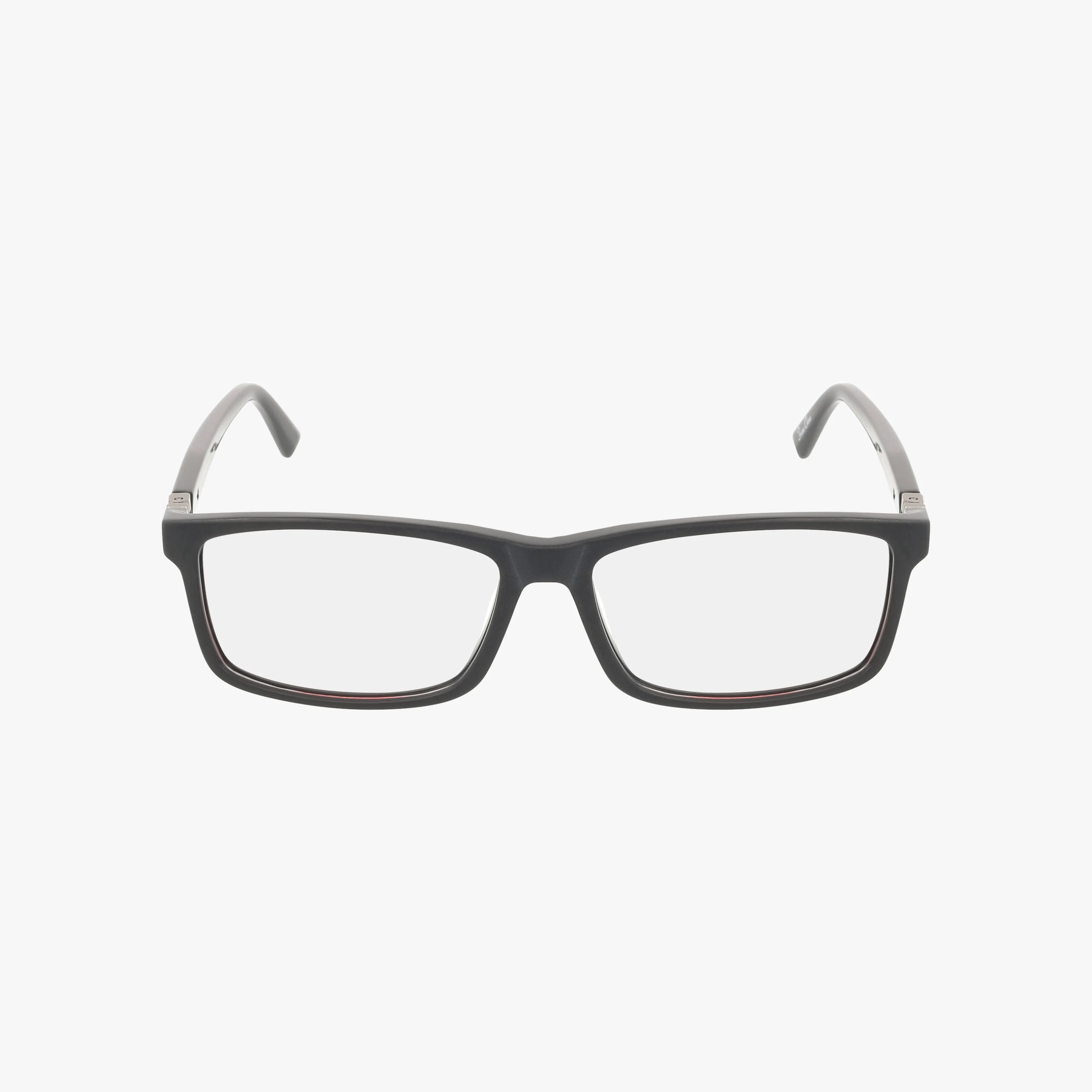 The W215 features rectangular black eyeglasses with clear lenses, displayed front-facing on a plain white background. The modern frame ensures both style and quality for reliable everyday eyewear.