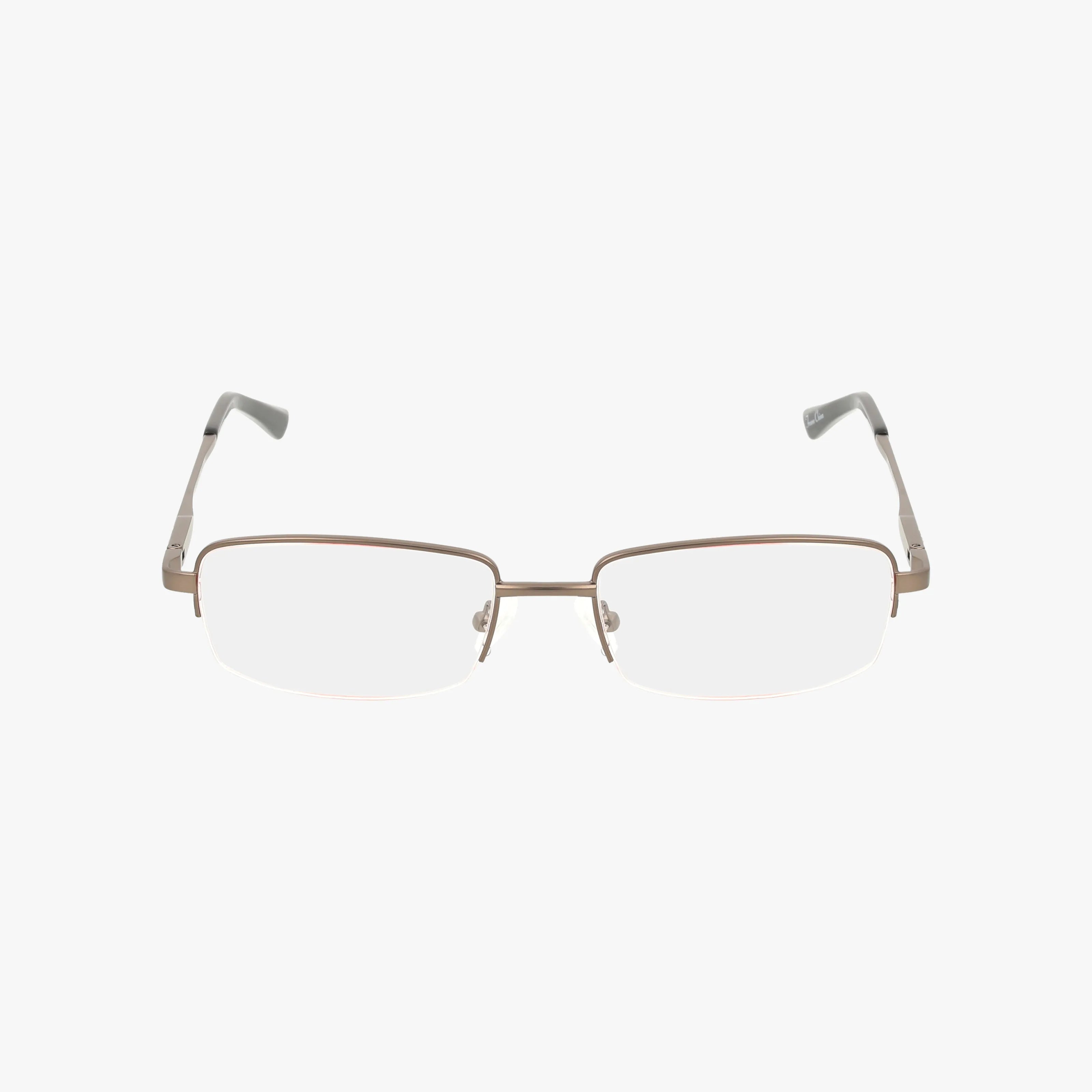 The W201 features rectangular, rimless eyeglasses with a sleek thin metal frame and clear lenses, displayed against a plain white background.