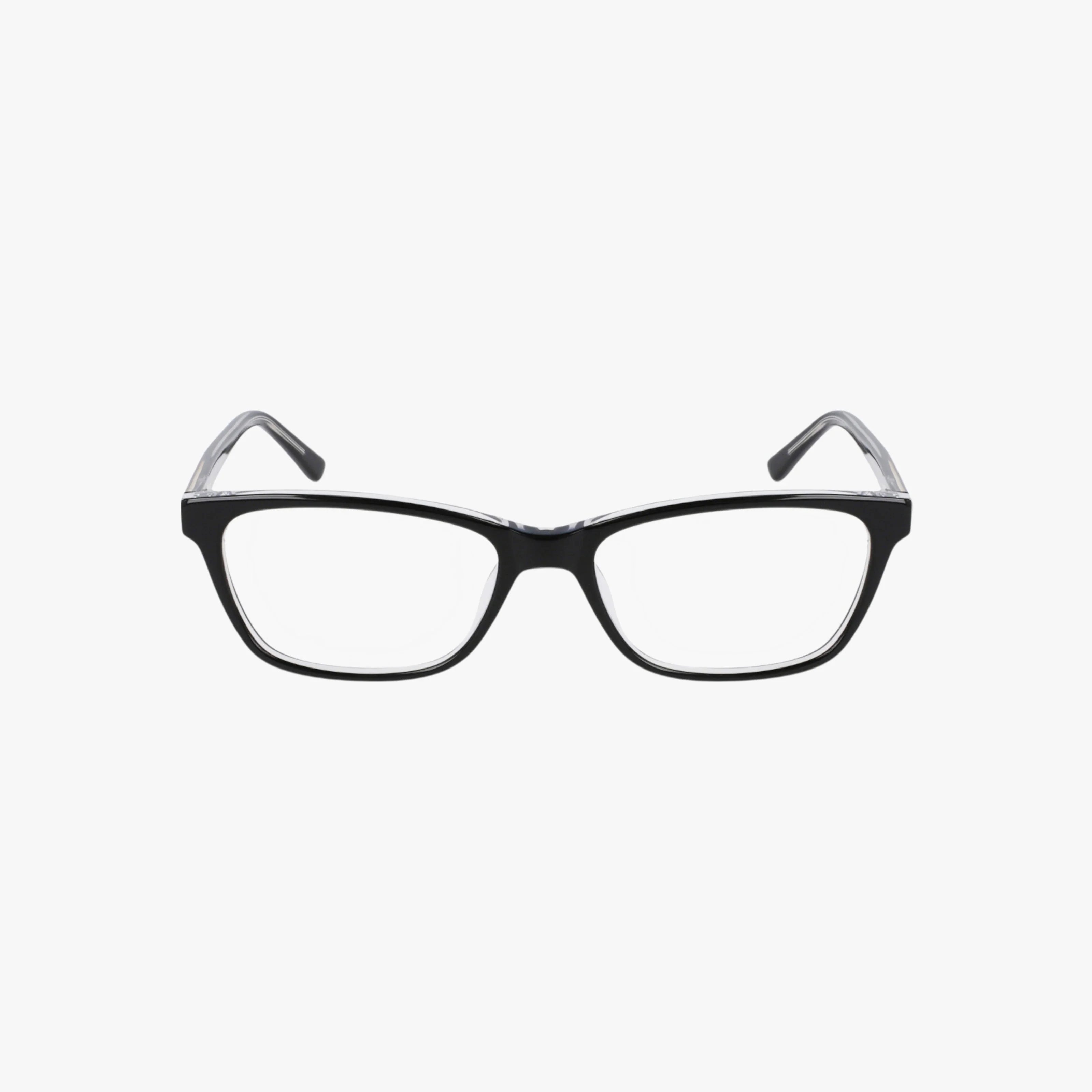 The BB5199 is a pair of black, rectangular eyeglasses featuring a modern frame and clear prescription lenses, displayed on a plain white background.