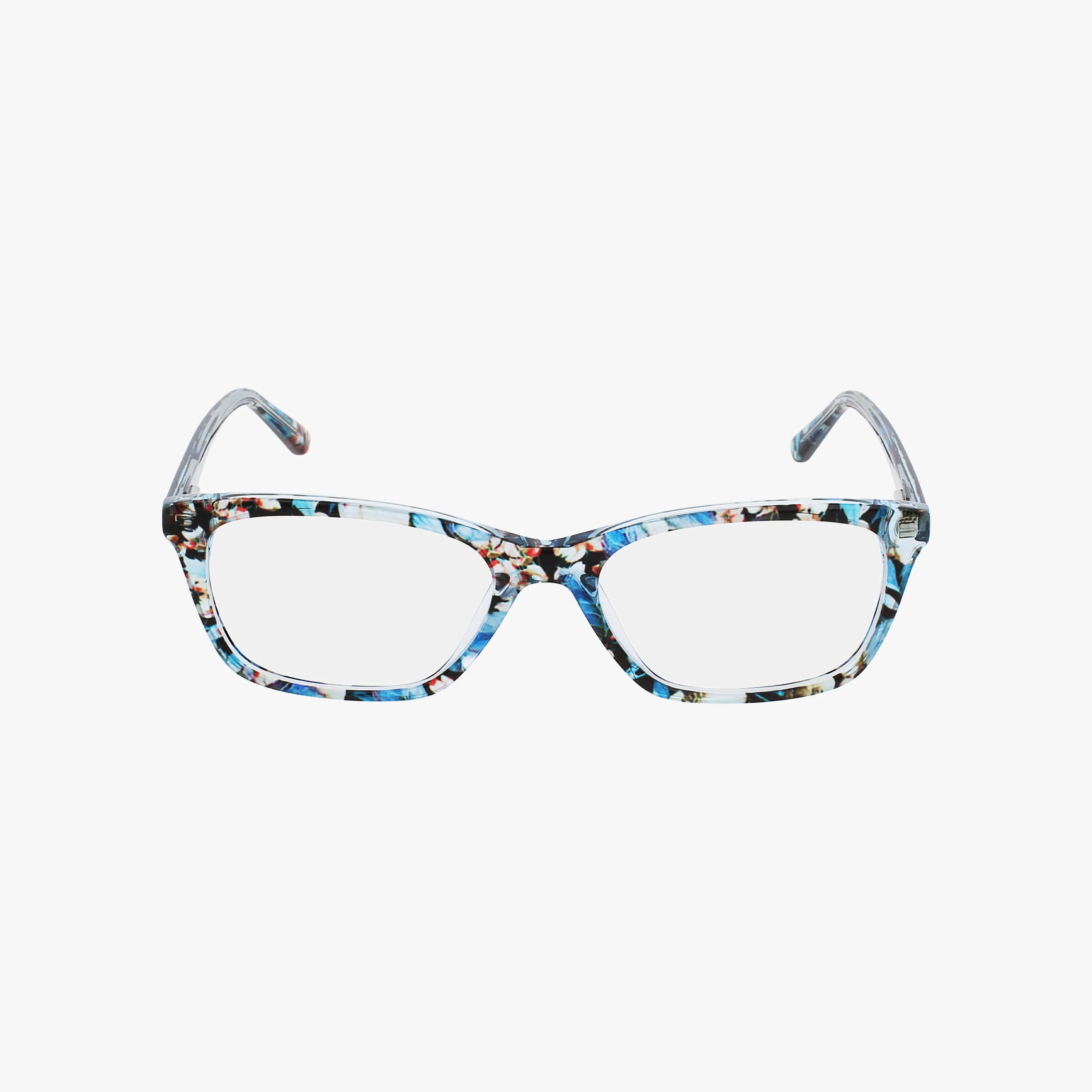BB5415 features modern, lightweight rectangular eyeglass frames with a marbled pattern in blue, black, white, and red hints—ideal for online eyewear shoppers seeking stylish frames against a clean white background.