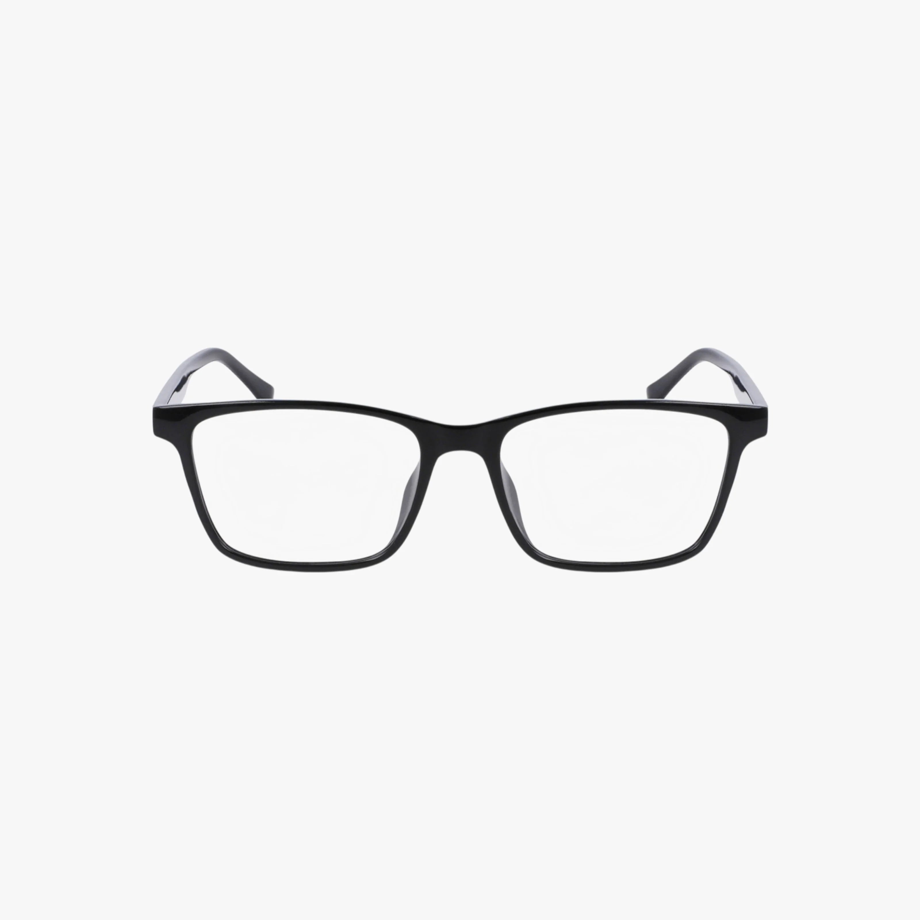 The JOE4095 features black rectangular frames with clear prescription lenses, shown against a plain white background.