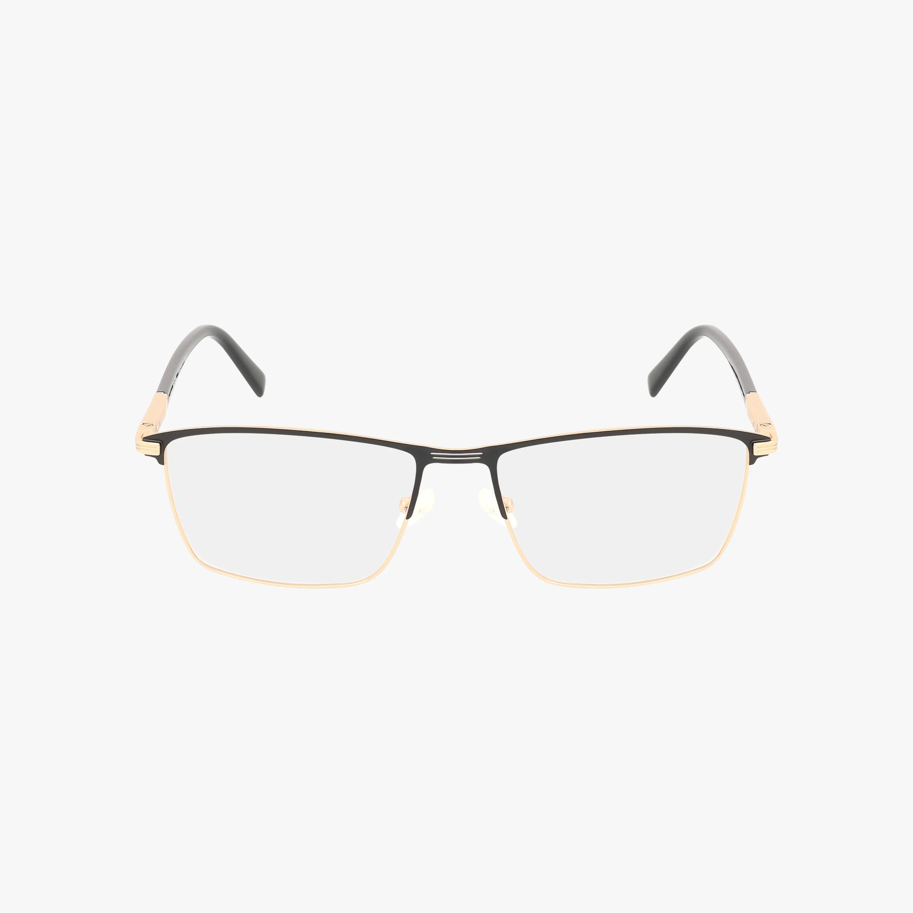 The RVMO5164 features rectangular, gold-toned thin metal frames and black arms with a tailored design—ideal for modern eyewear seekers. Displayed on a plain white background.