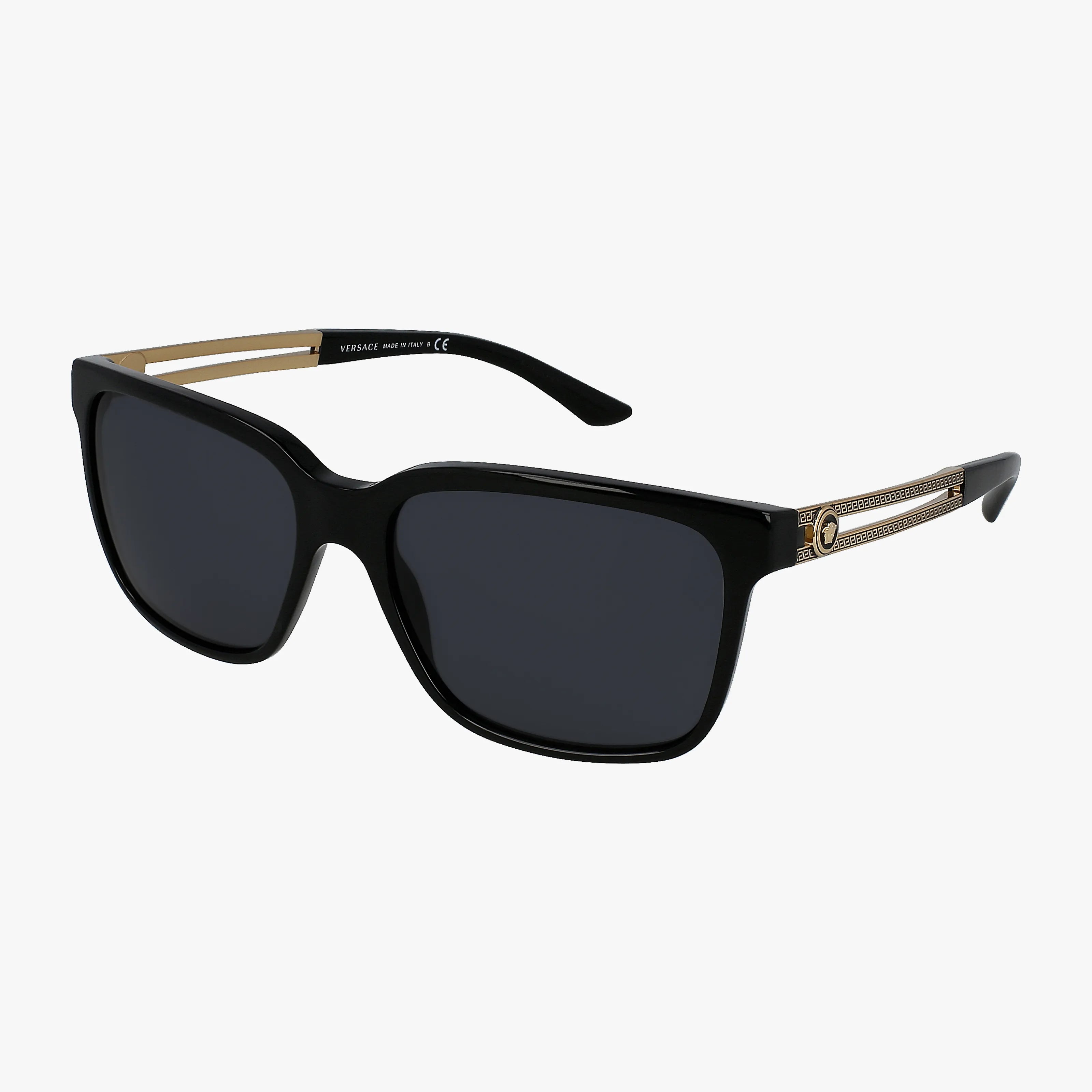 Versace sunglasses temple arm engraving detail
