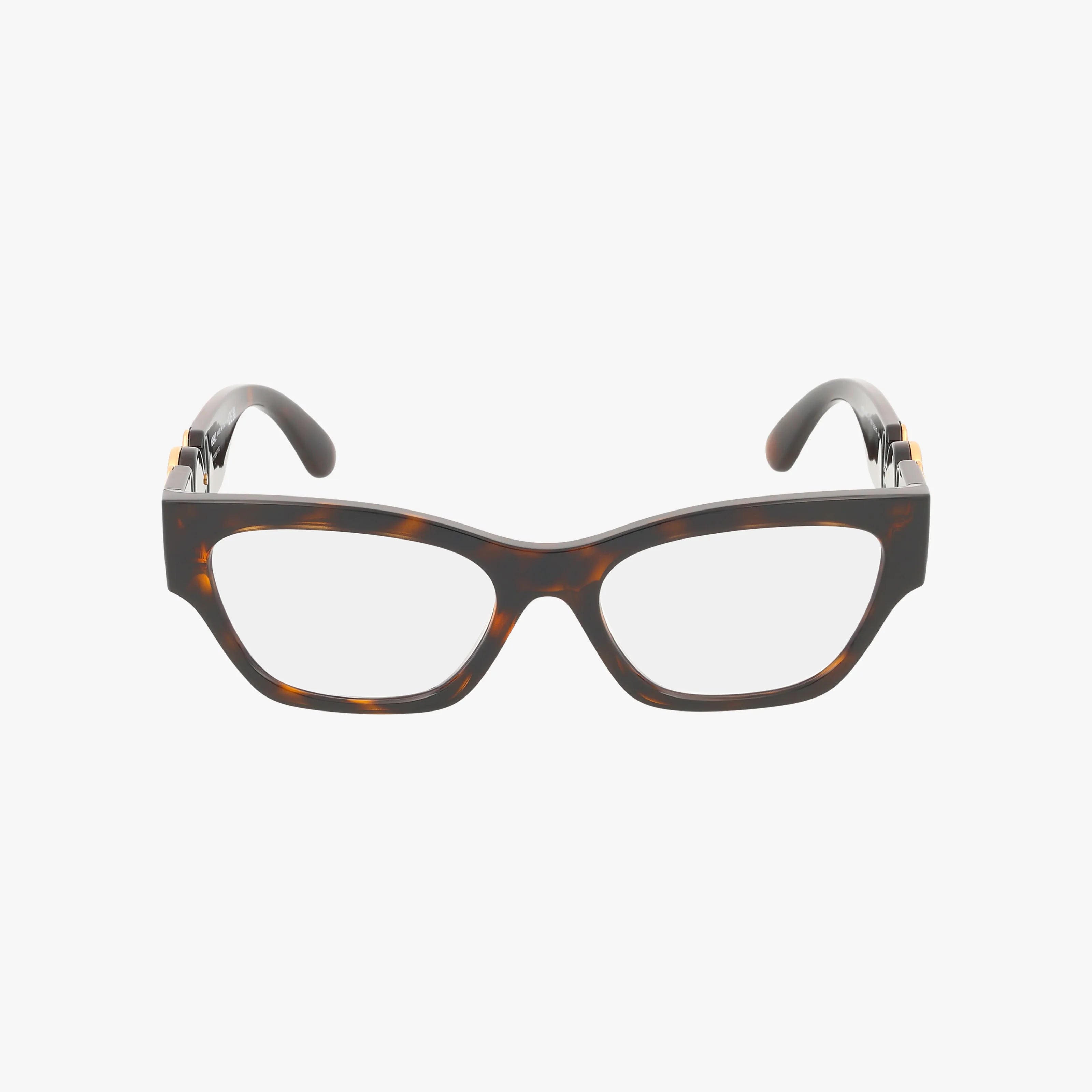 The VE3367U is a pair of rectangular eyeglasses featuring dark tortoiseshell frames and blue light lenses, shown from the front on a plain white background.