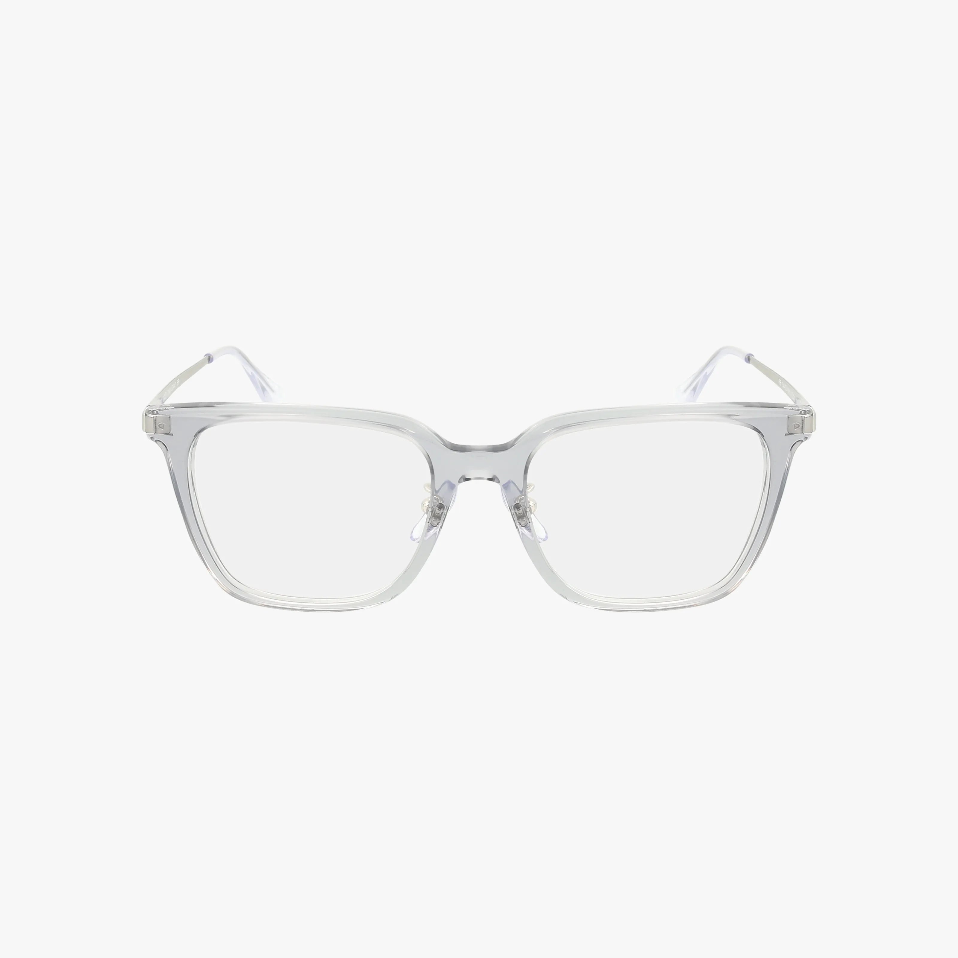 The RX5442D features clear rectangular eyeglasses with transparent frames and nose pads, displayed front-facing against a plain white background.