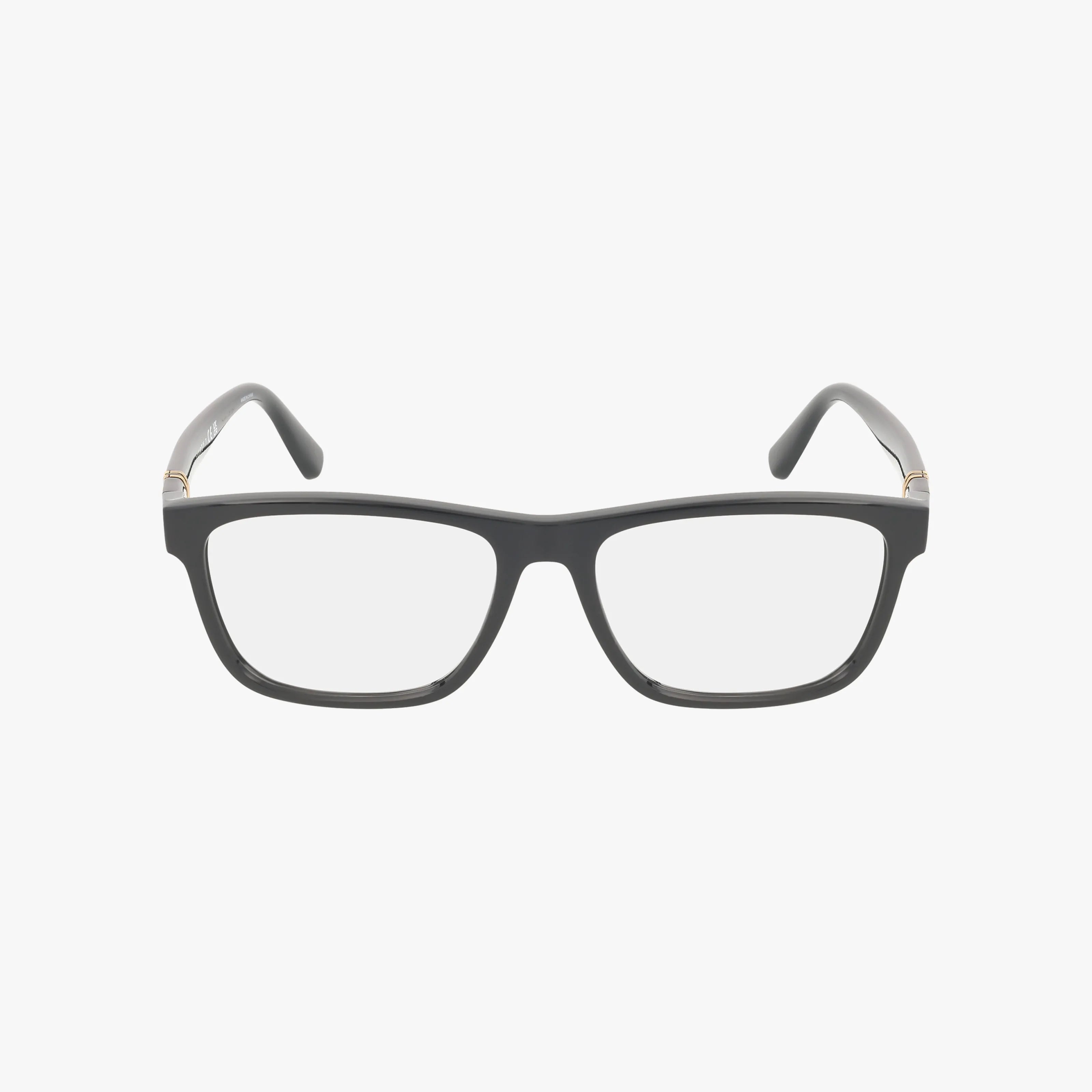 The PH2230 eyeglasses are rectangular and black with clear lenses, featuring a functional yet distinct design. They are shown from the front on a plain white background.