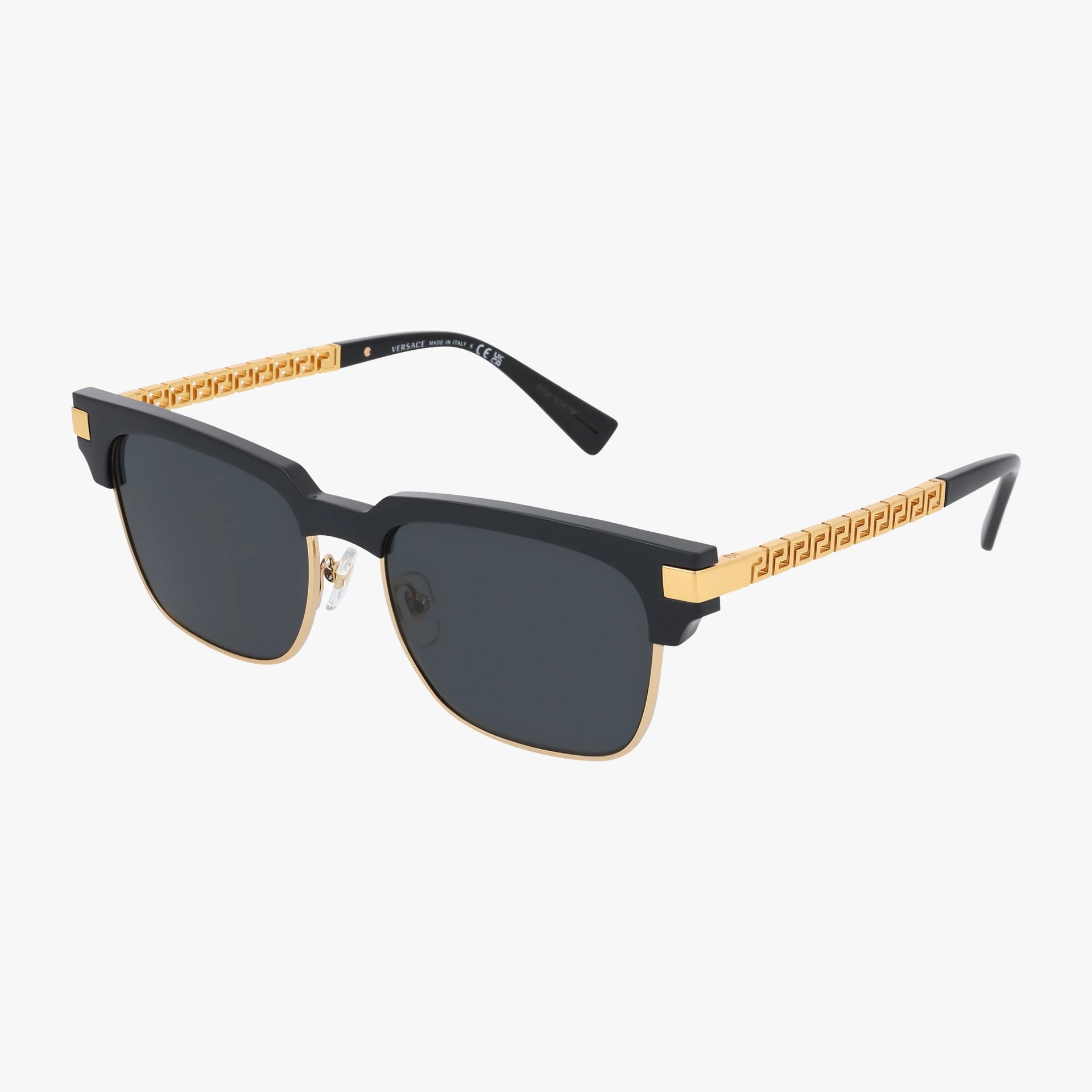 Versace ブラック/ゴールド　VE4447 サングラス VERSACE VE4447 frame Black and lenses Grey with 17) - (55 XXL 小物