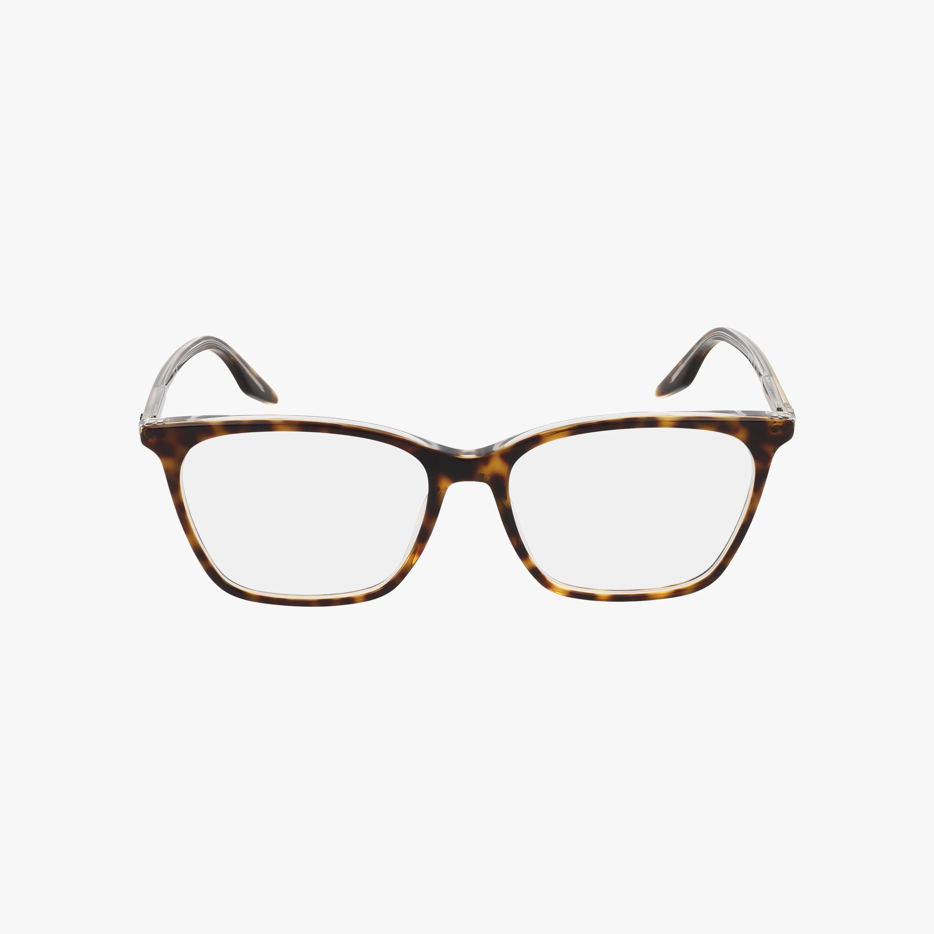 The RX5422 eyeglasses feature a luxurious tortoiseshell rectangular frame and clear lenses, displayed against a plain white background.