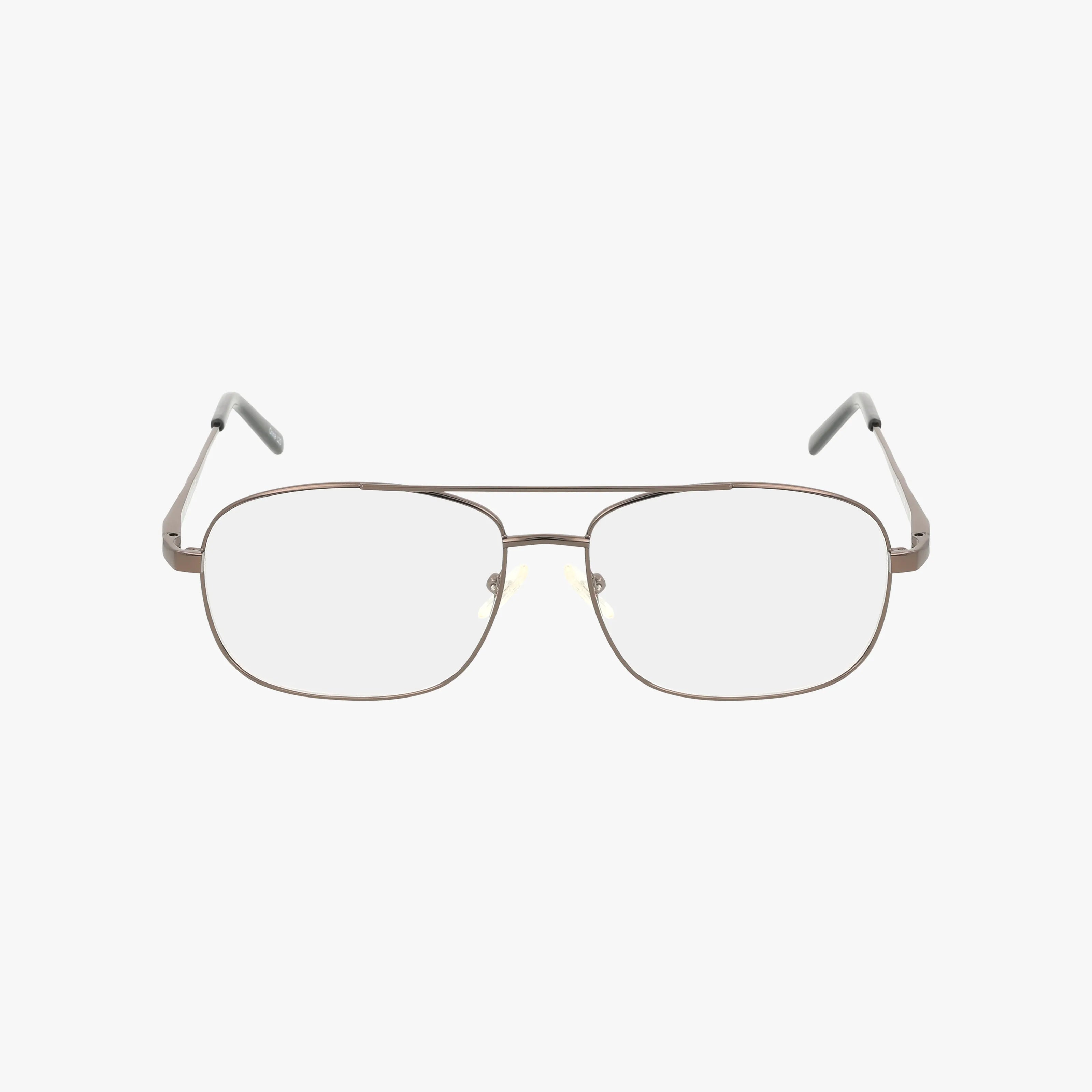 The 194 eyeglasses feature a rectangular, thin metal frame with clear lenses, gray temple tips, and a lightweight design, displayed against a plain white background.