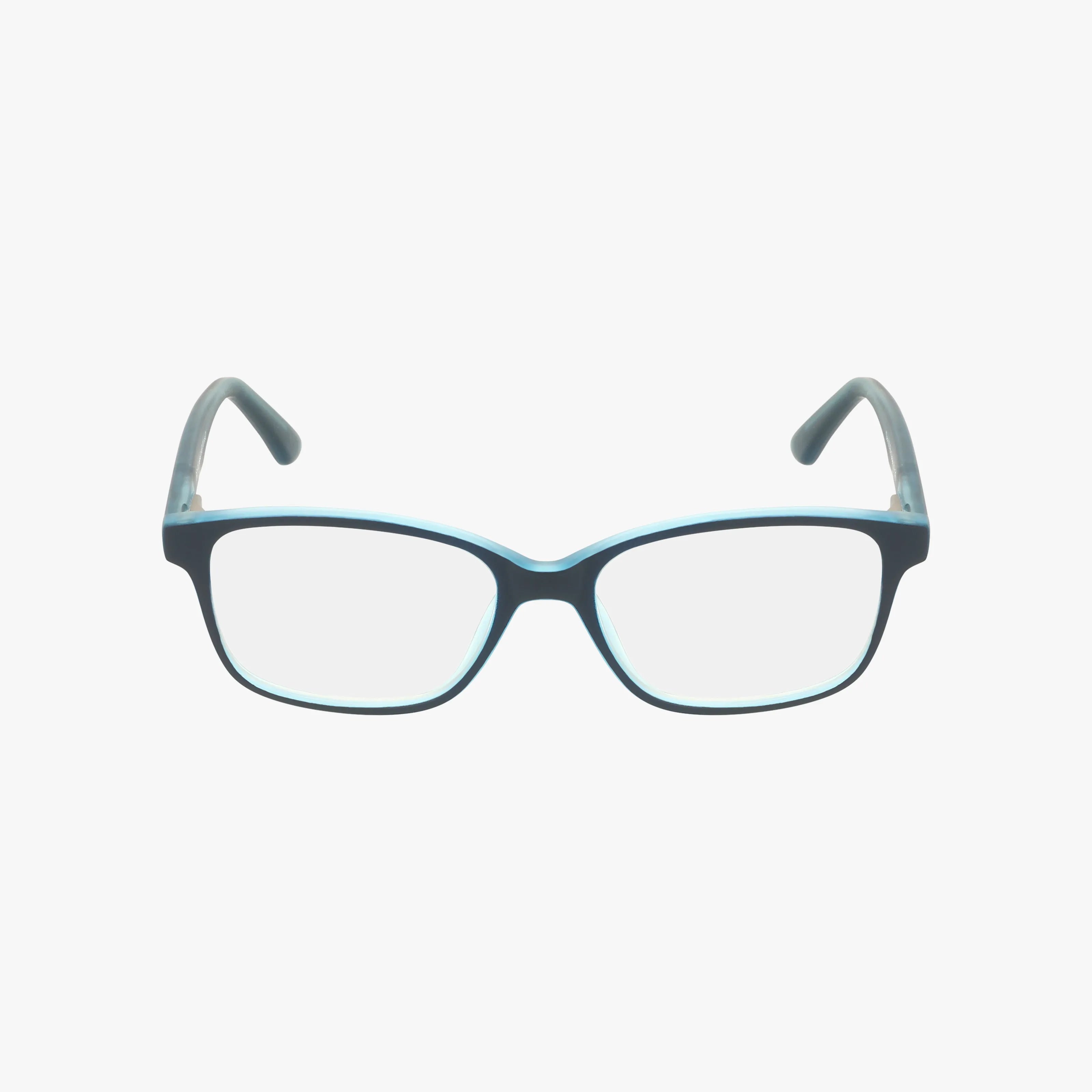 The 79 eyeglasses feature a black rectangular frame with clear lenses, displayed facing forward on a plain white background—ideal for a smart, sharp look at school.