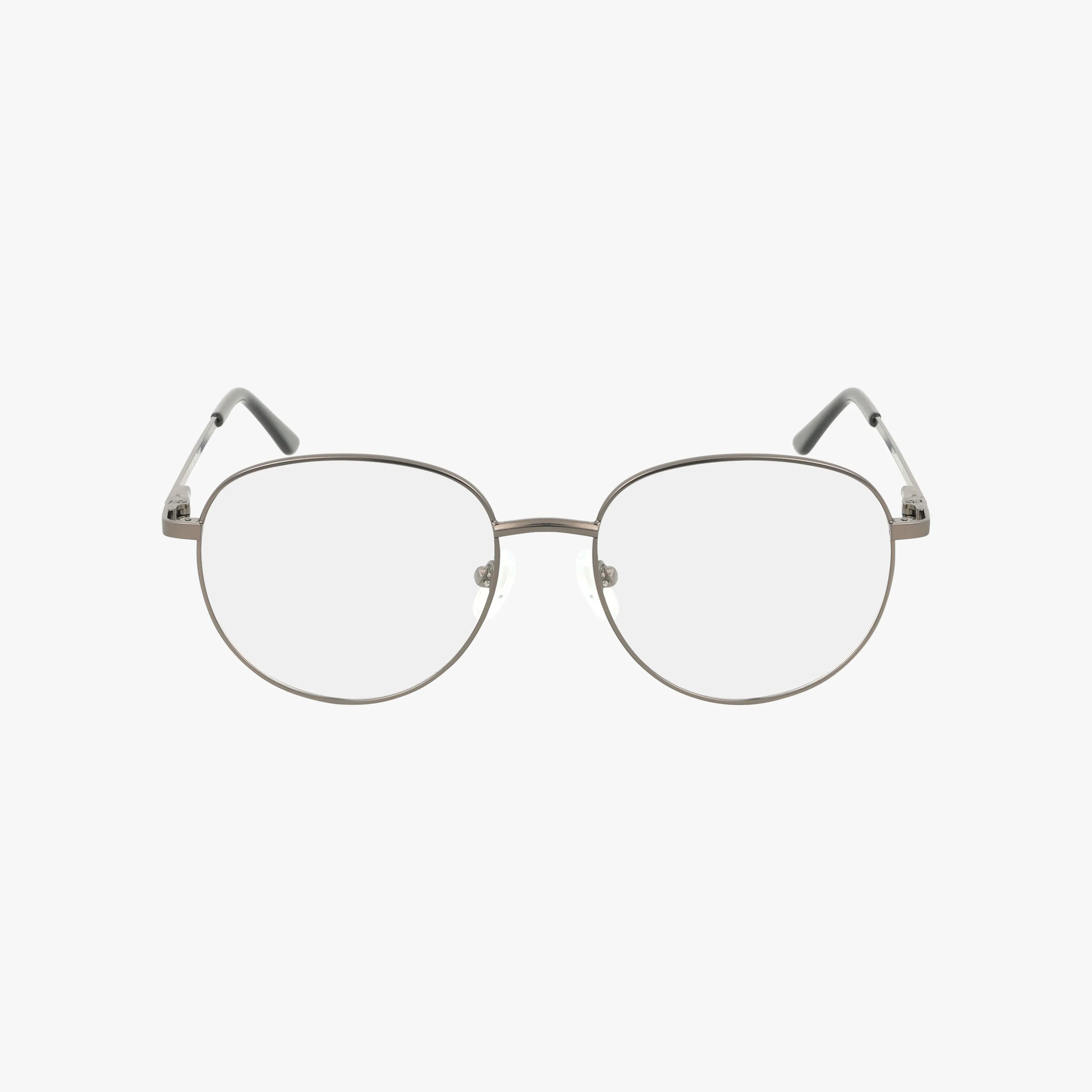 Product 230 features round, metal-framed eyewear with clear prescription lenses, displayed from the front on a plain white background.