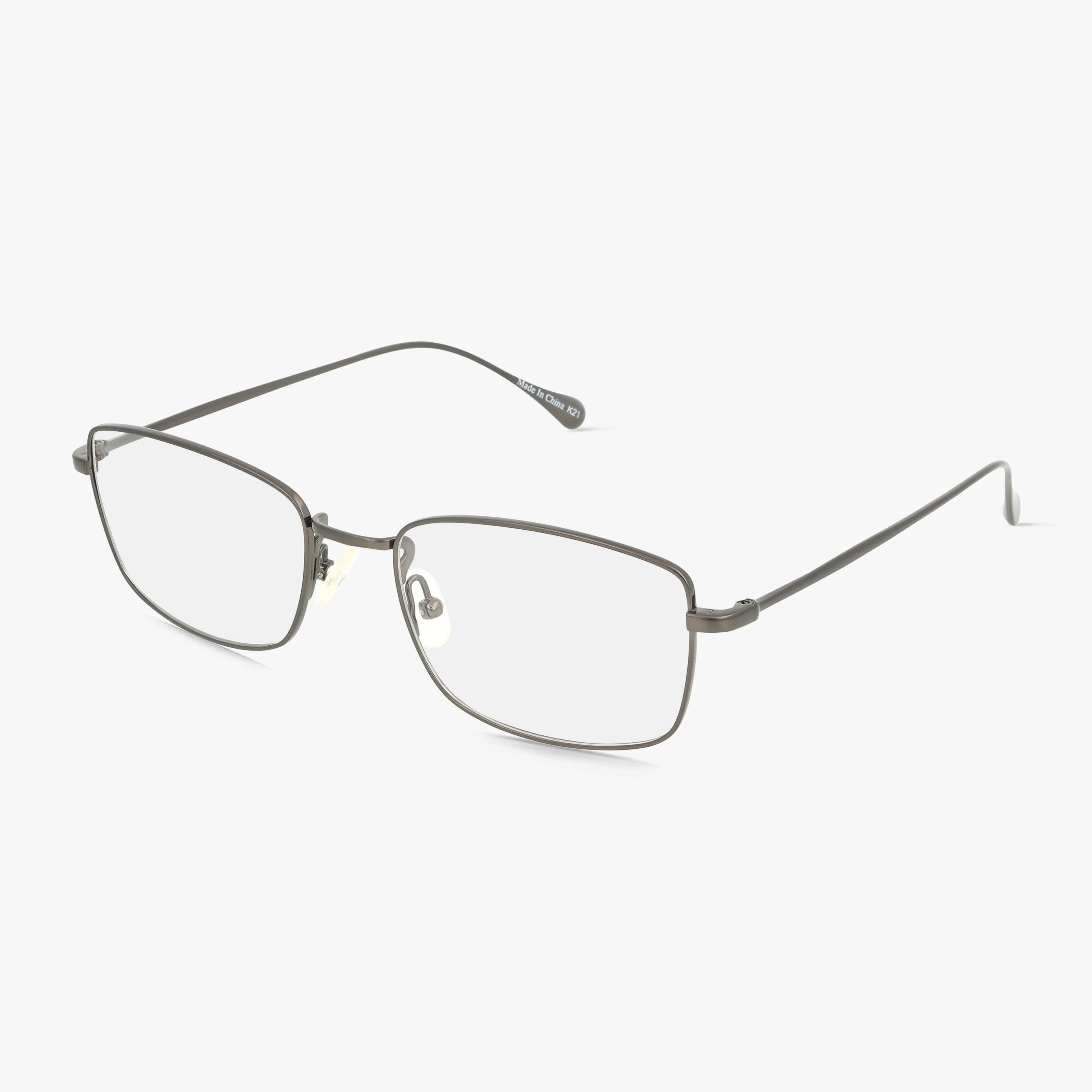 The 161 features thin, rectangular metal frames with progressive lenses and adjustable nose pads for style and comfort, elegantly displayed on a white background.