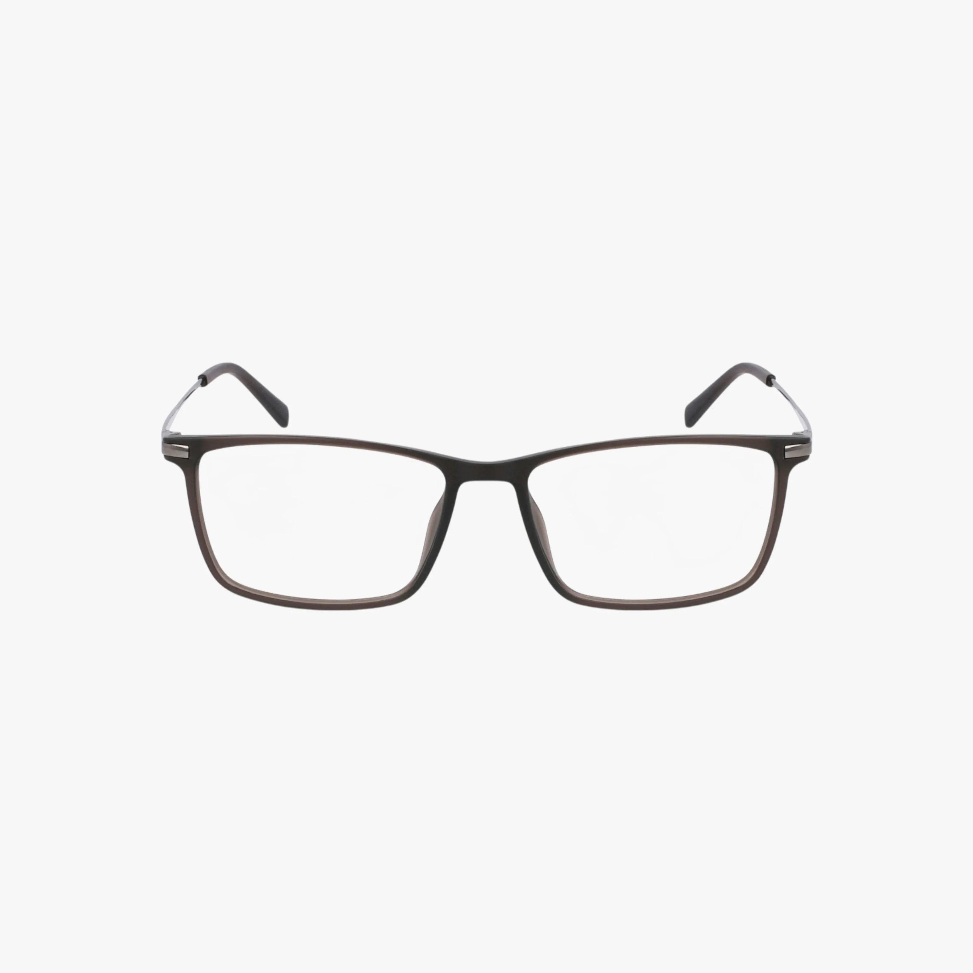The EP8015 features a lightweight rectangular black frame with clear lenses, showcased against a plain white background.