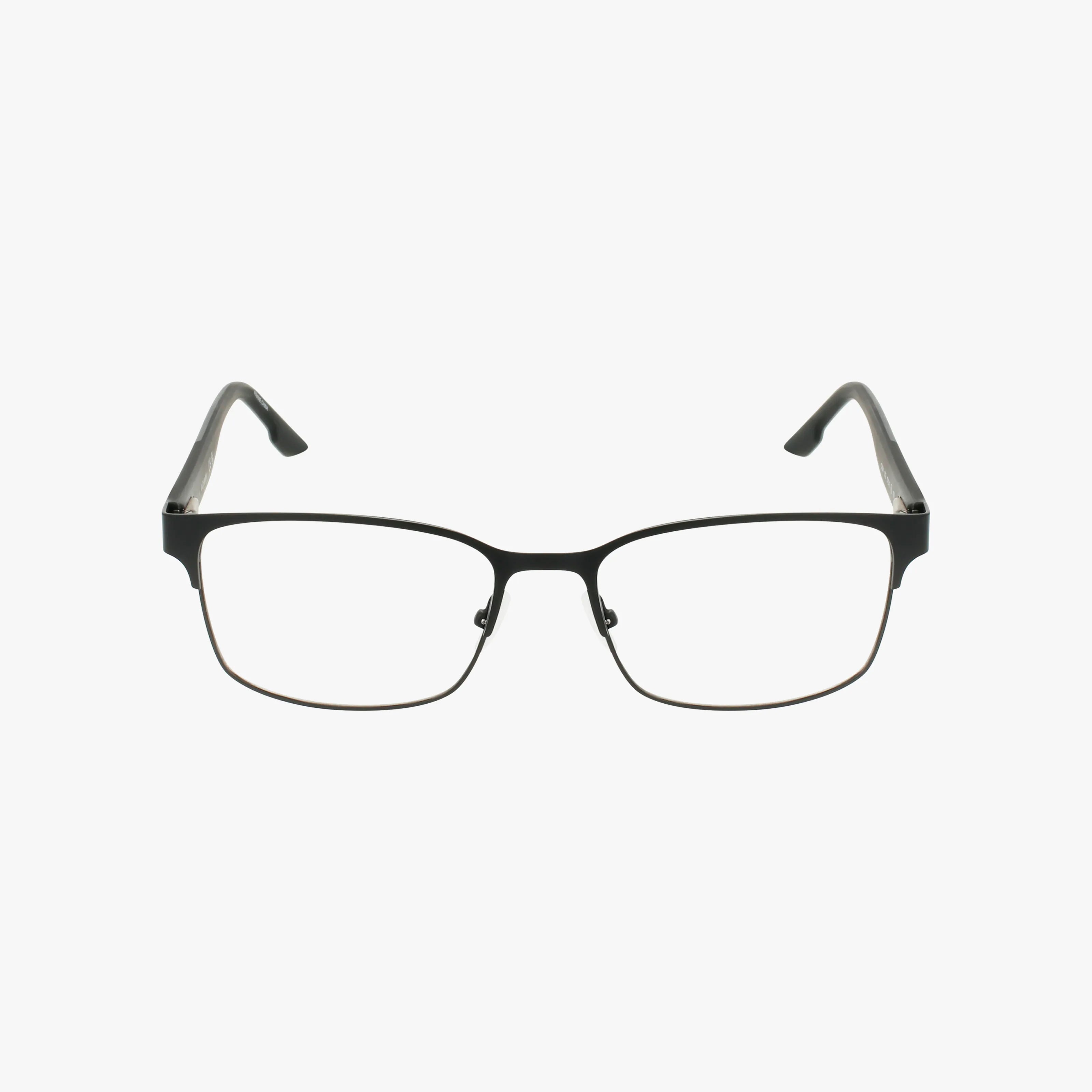 The C3044 features black rectangular eyeglasses with a lightweight frame and thin metal arms, ideal for everyday wear, displayed on a white background.