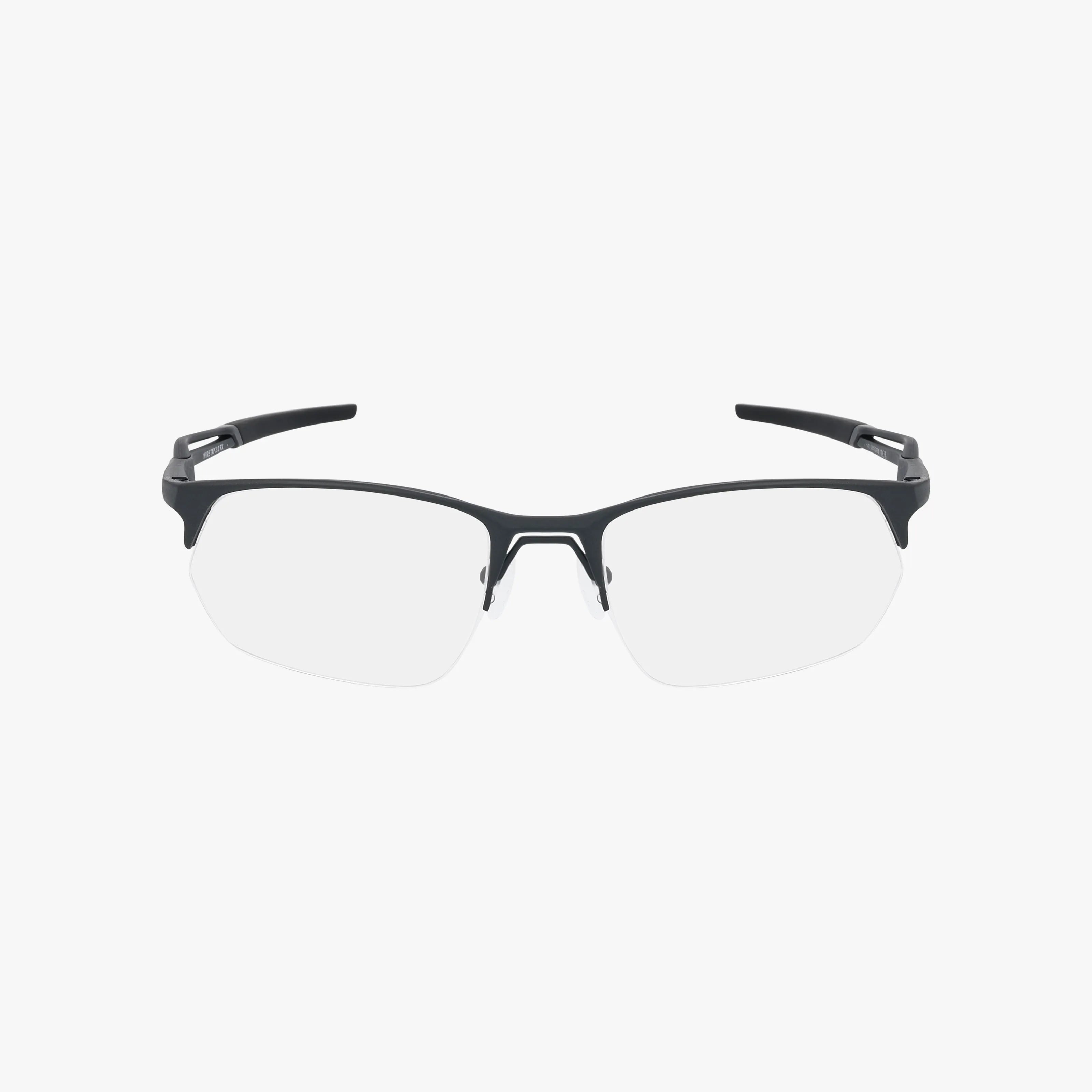 The OX5152 features a sleek, black semi-rimless frame with clear lenses, thin arms, and a lightweight design, displayed on a white background.