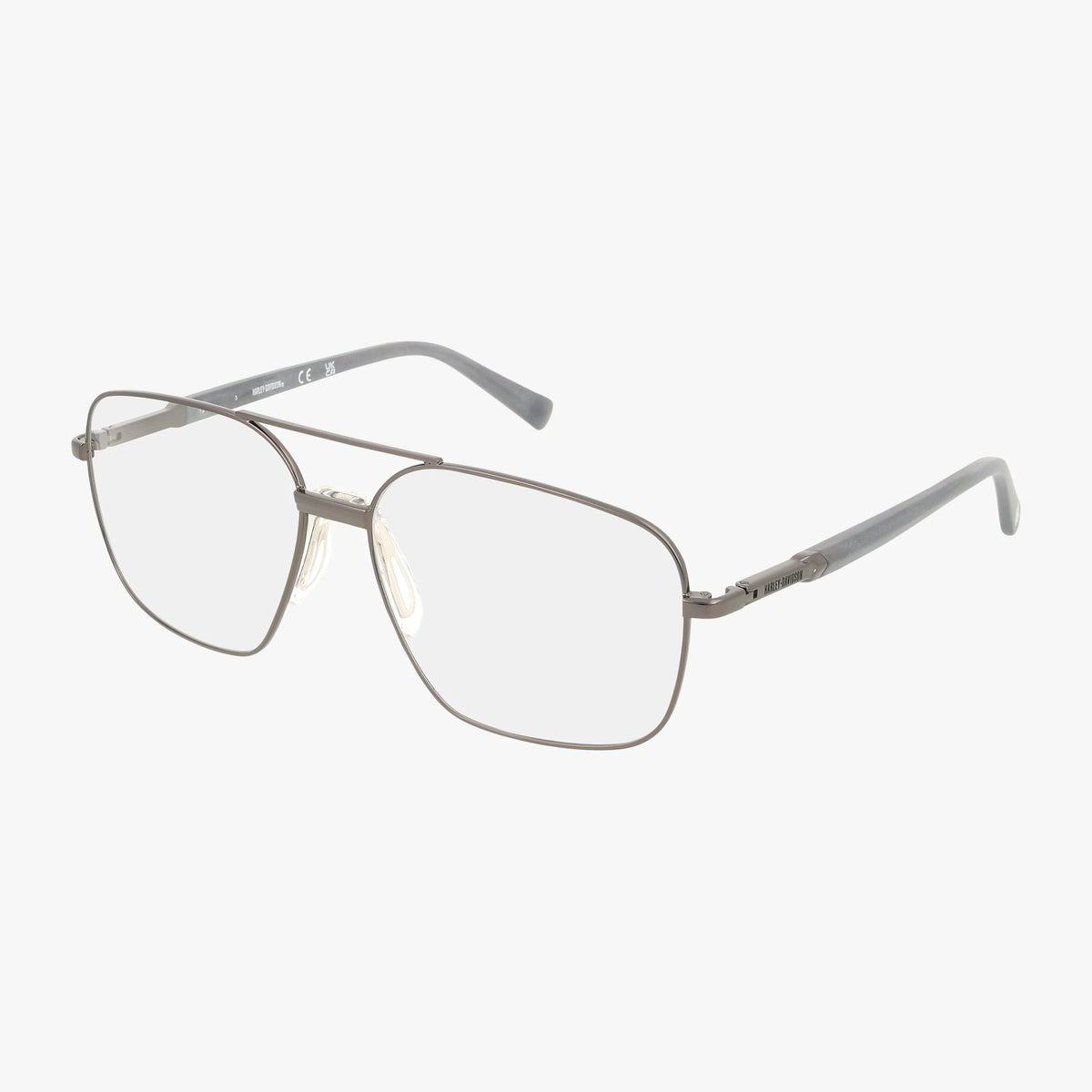 HARLEY-DAVIDSON HD157 Silver Eyeglasses Frames HD 157 Gun‎ 57-18-145 H19702 Harley Davidson HD0787 Eyeglasses | Select Eyewear main image 4