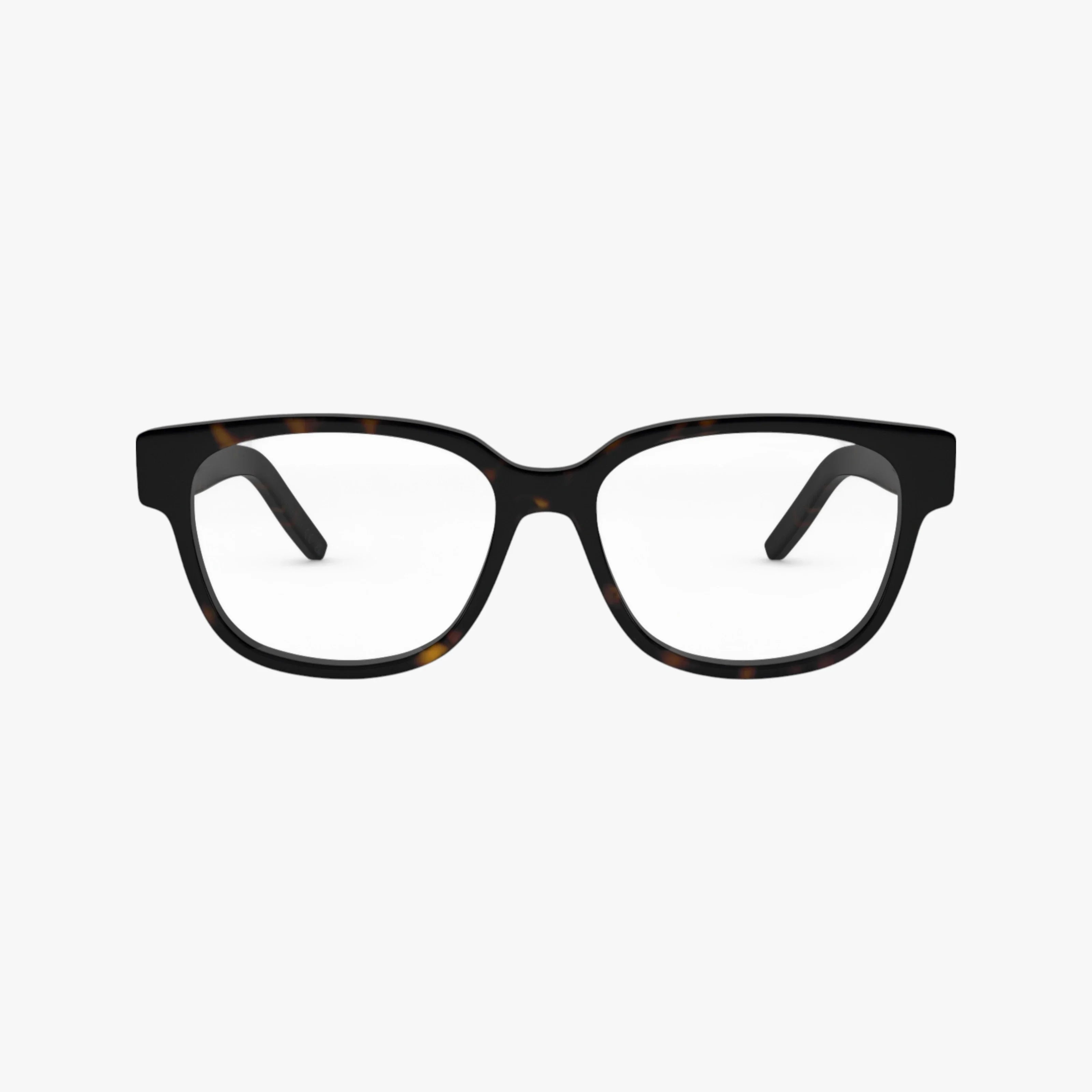 The SL M33/F eyewear features a black rectangular frame with subtle brown tortoiseshell patterns, displayed front-facing on a plain white background.