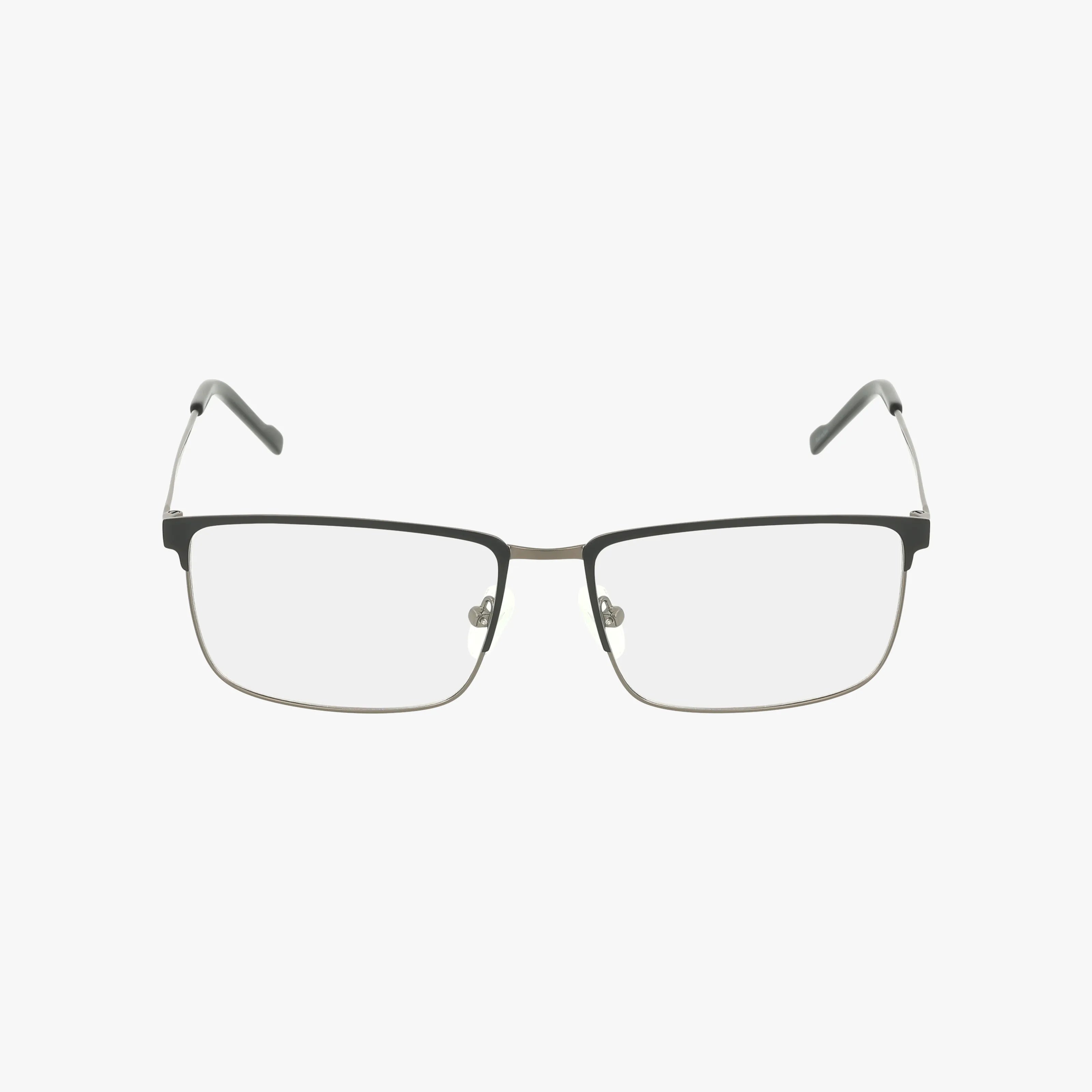The ANF366 features rectangular, thin black metal frames with clear lenses in a lightweight design, shown from the front on a plain white background.